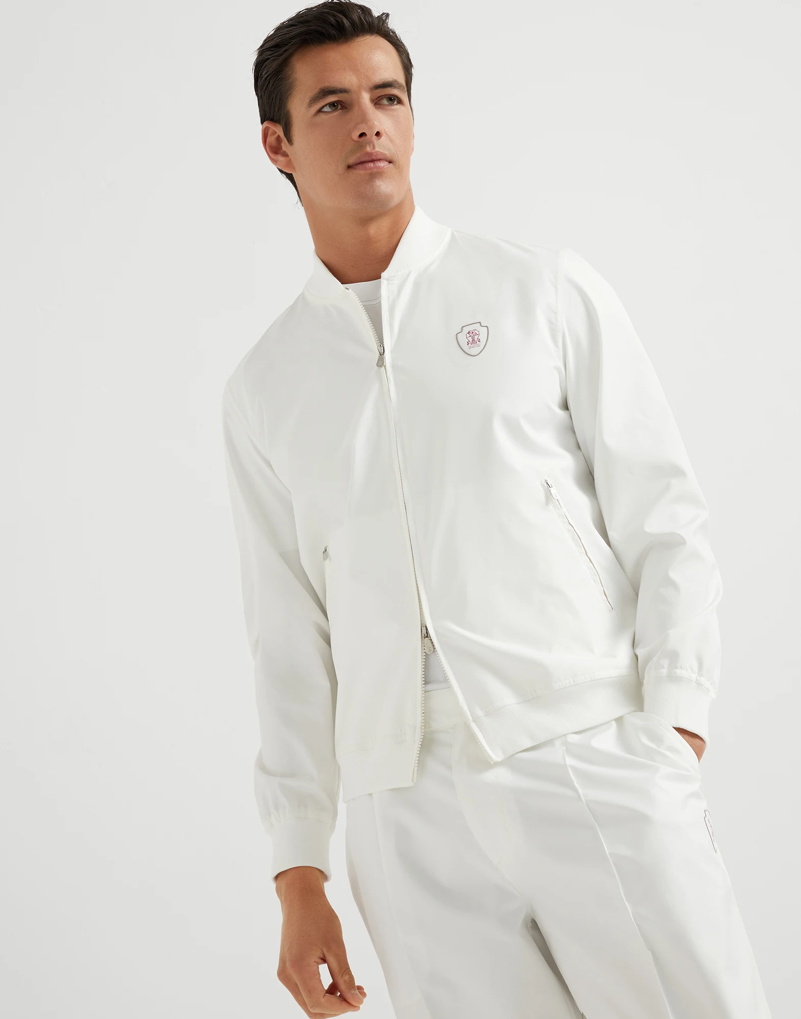 Nylon sweatshirt vest