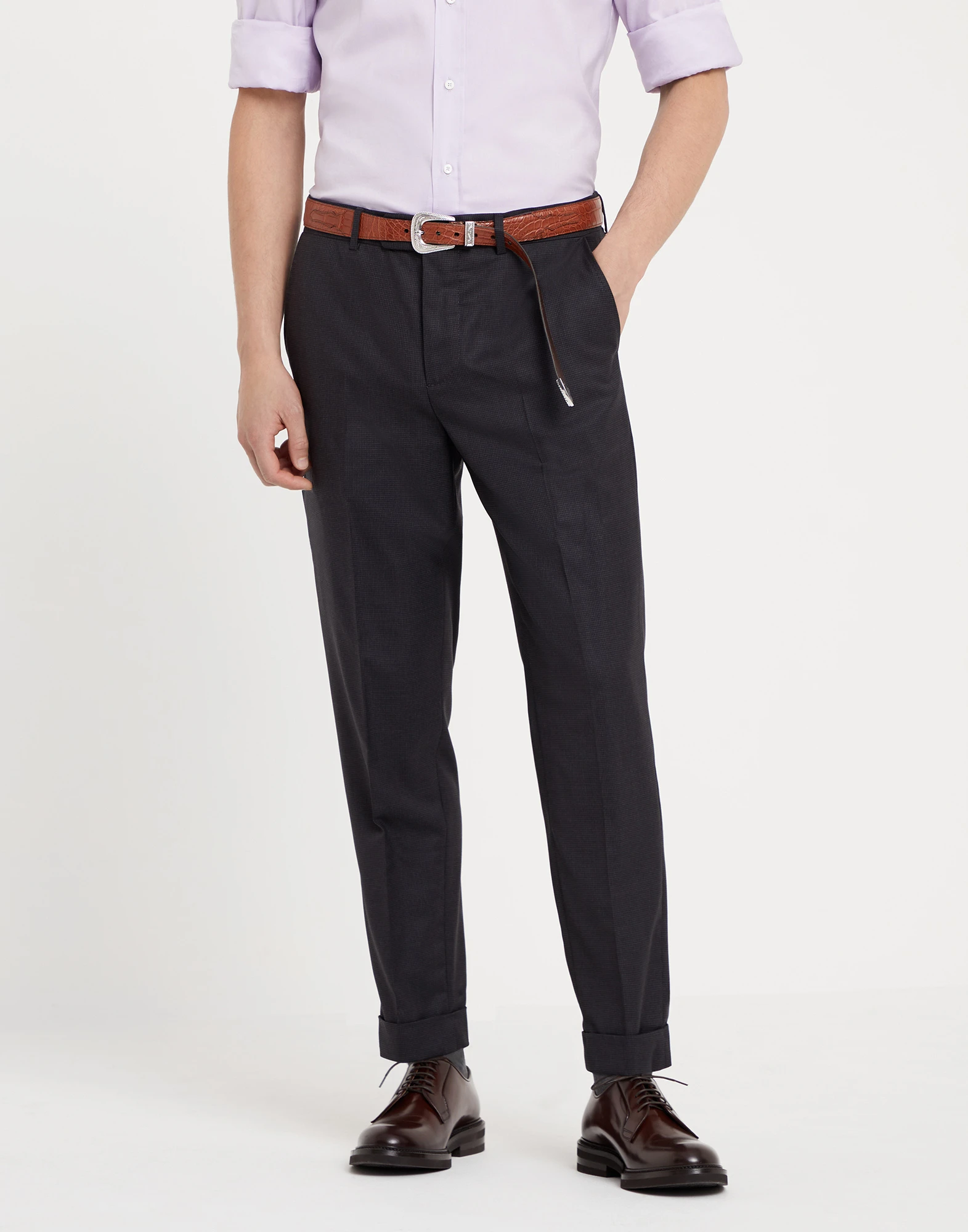 Houndstooth trousers
