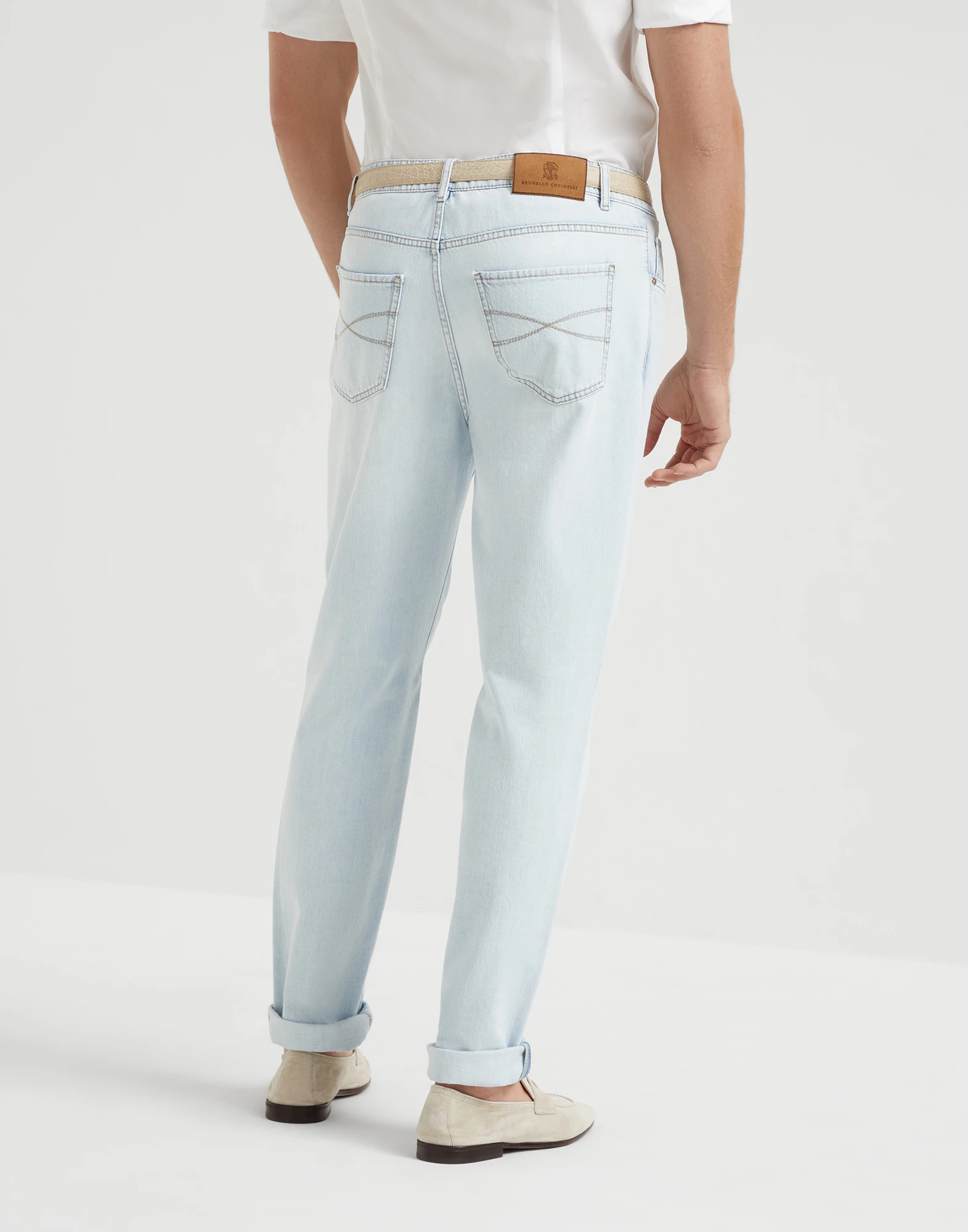 Lightweight denim trousers