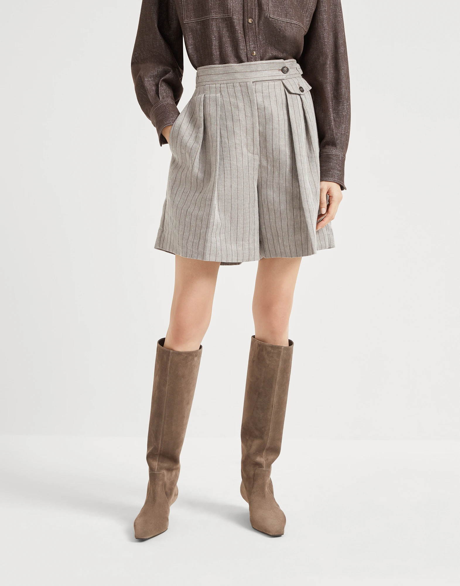 City Bermuda shorts with monili