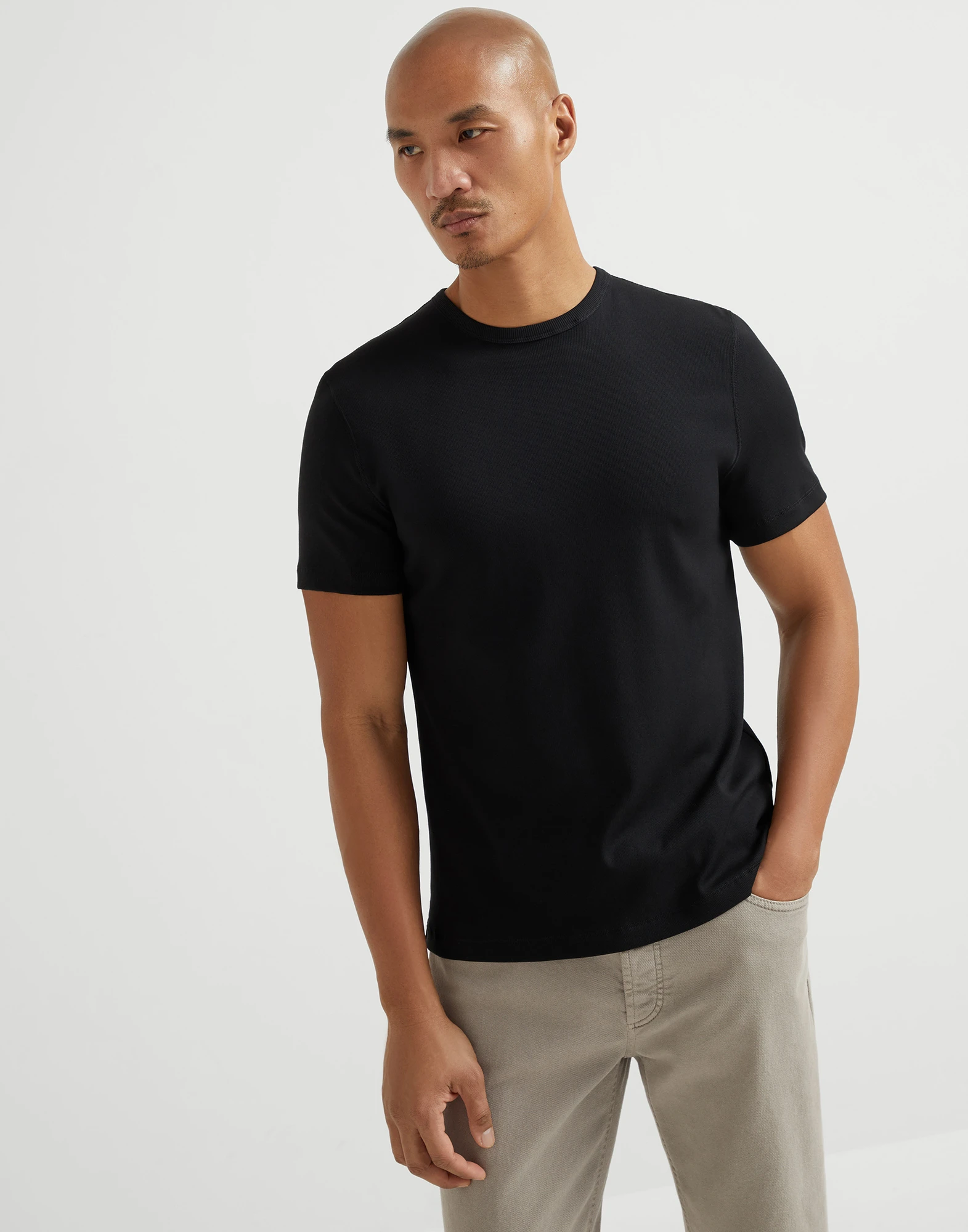 Ribbed jersey T-shirt