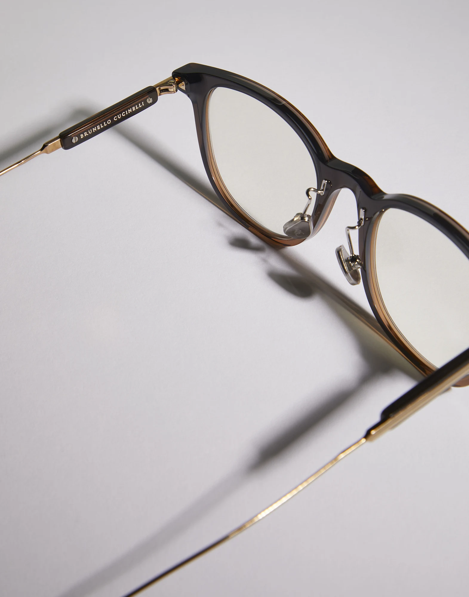 Sartorial Sunset acetate and titanium glasses