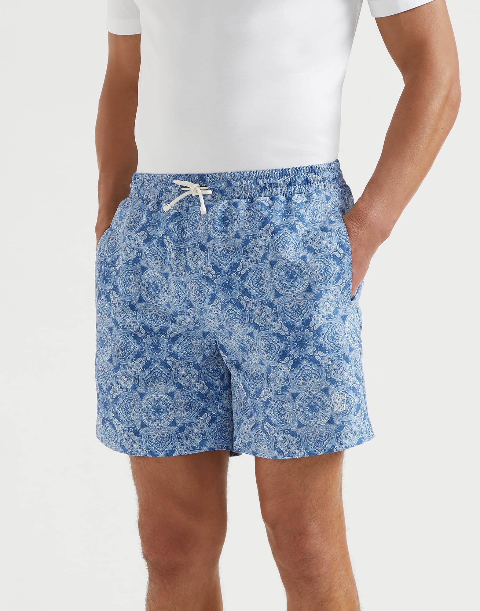 Paisley swim shorts