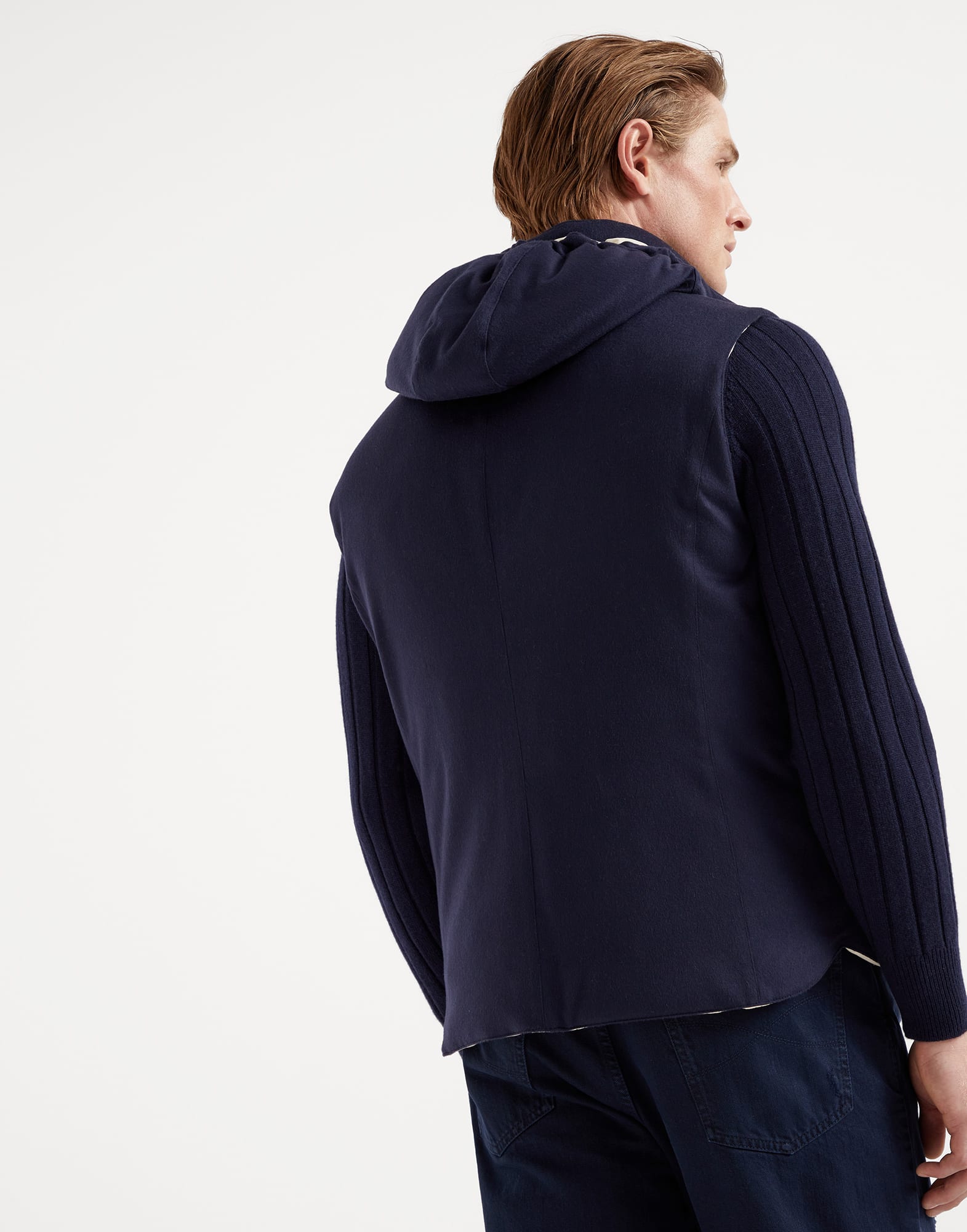 Cashmere and vicu?a down vest