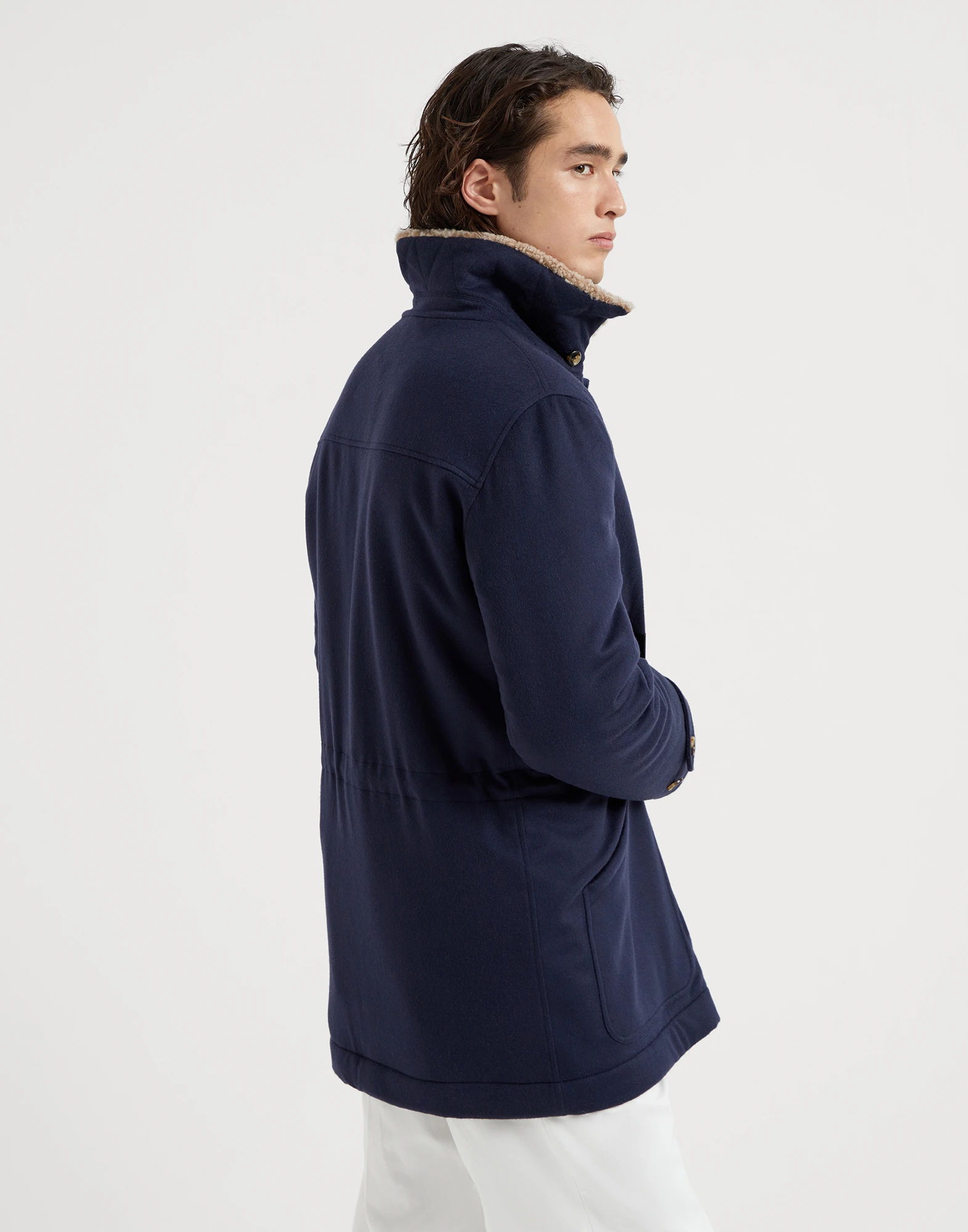 Cashmere and vicu?a coat