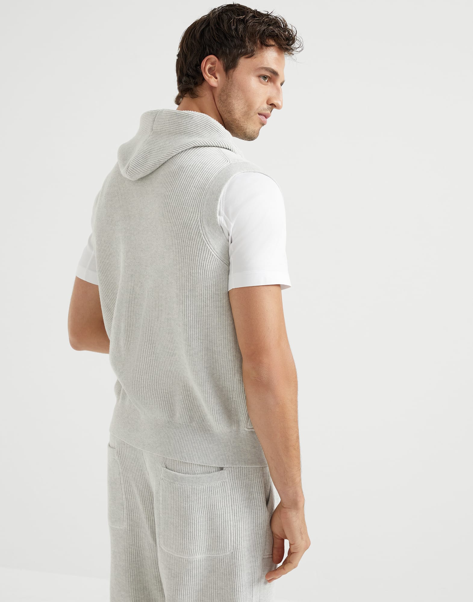Cotton knit vest