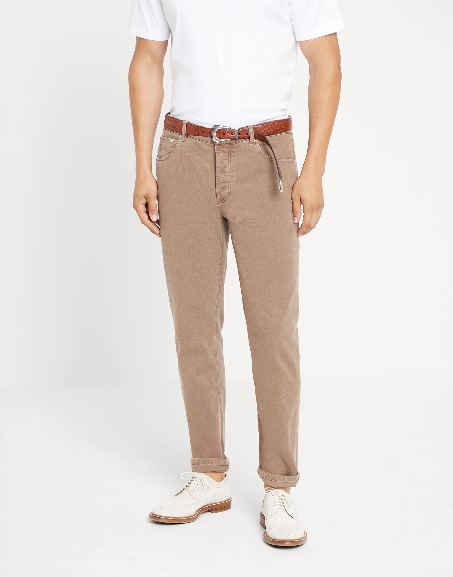 Comfort denim trousers