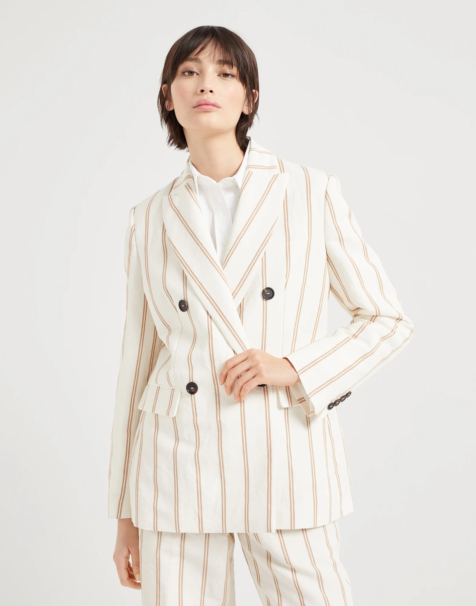 Regimental panama jacket