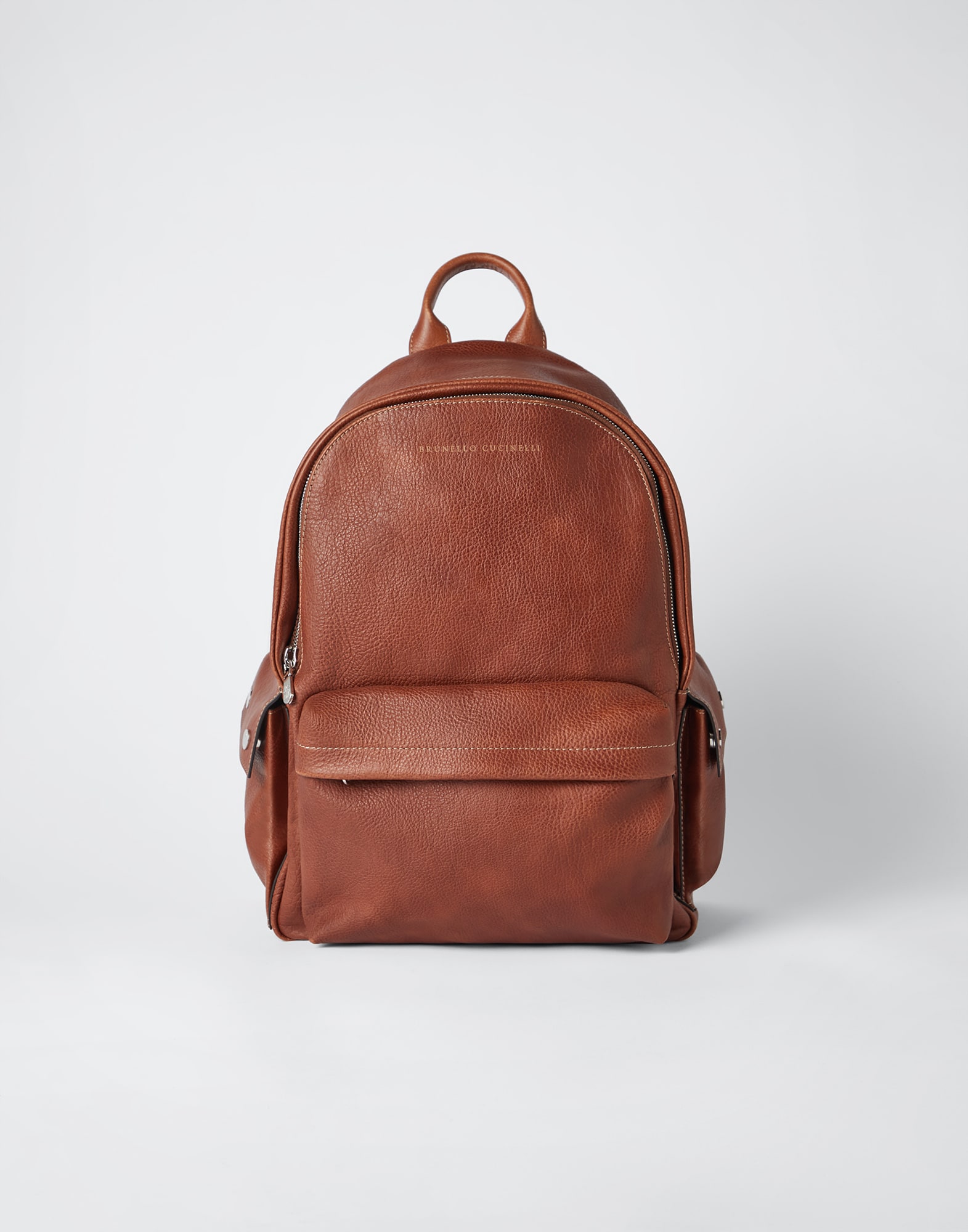 Grained calfskin backpack