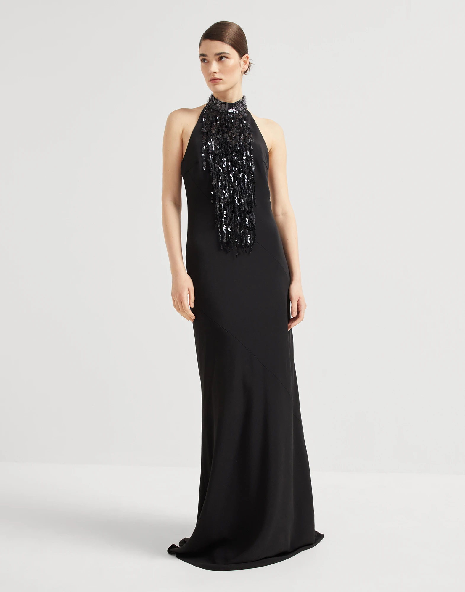 Waterfall Embroidery dress