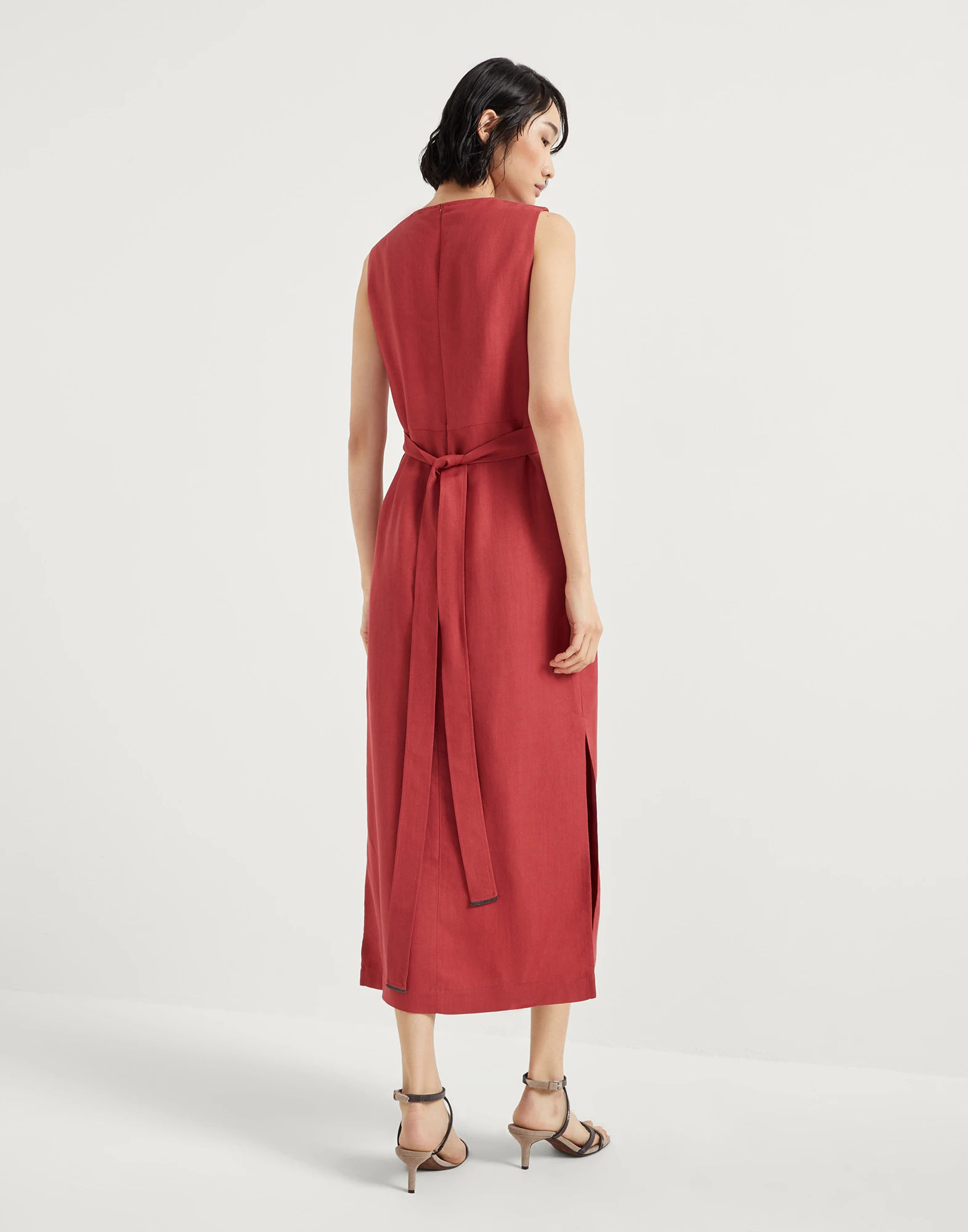 Wrap-effect dress