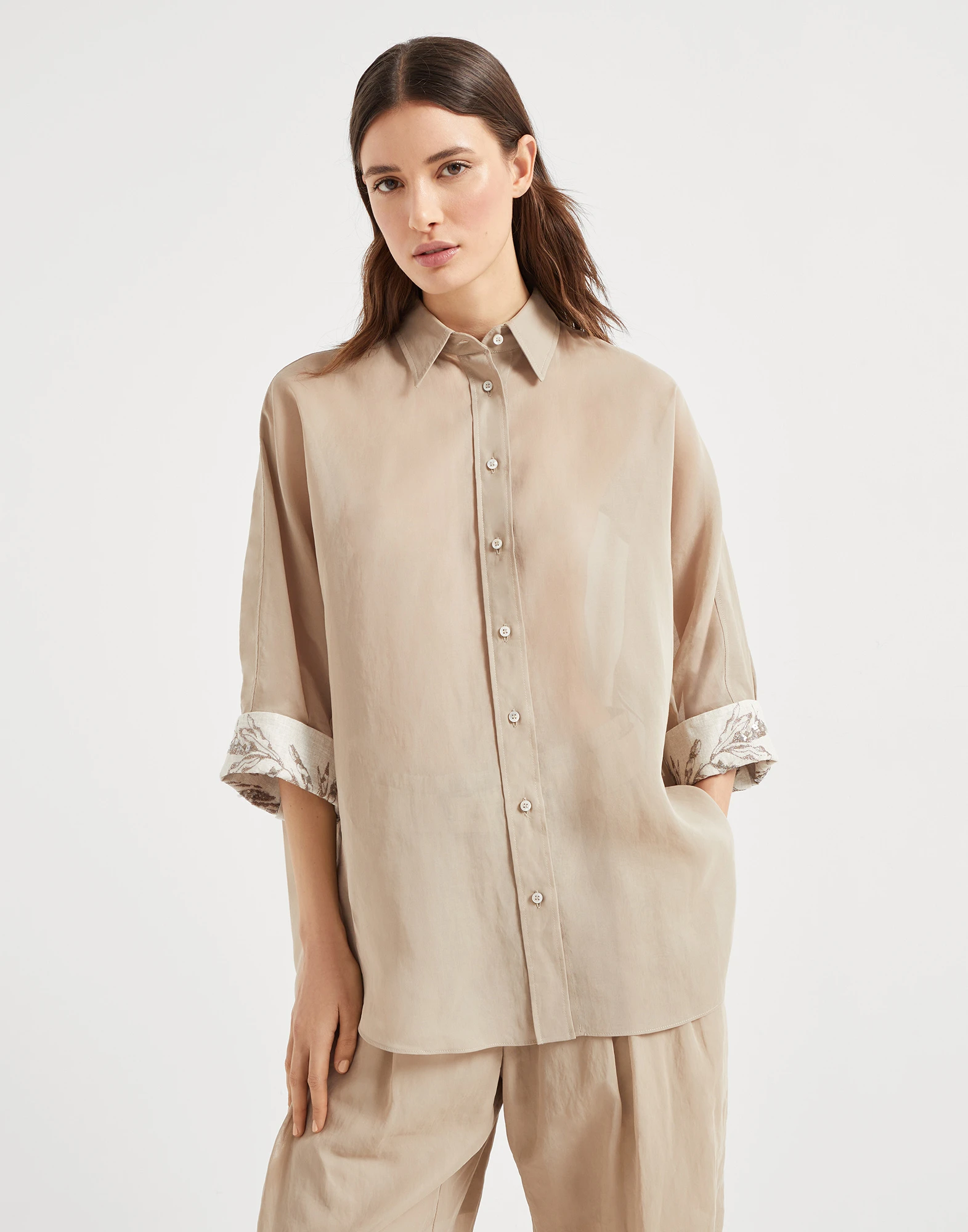 Flora Embroidery shirt