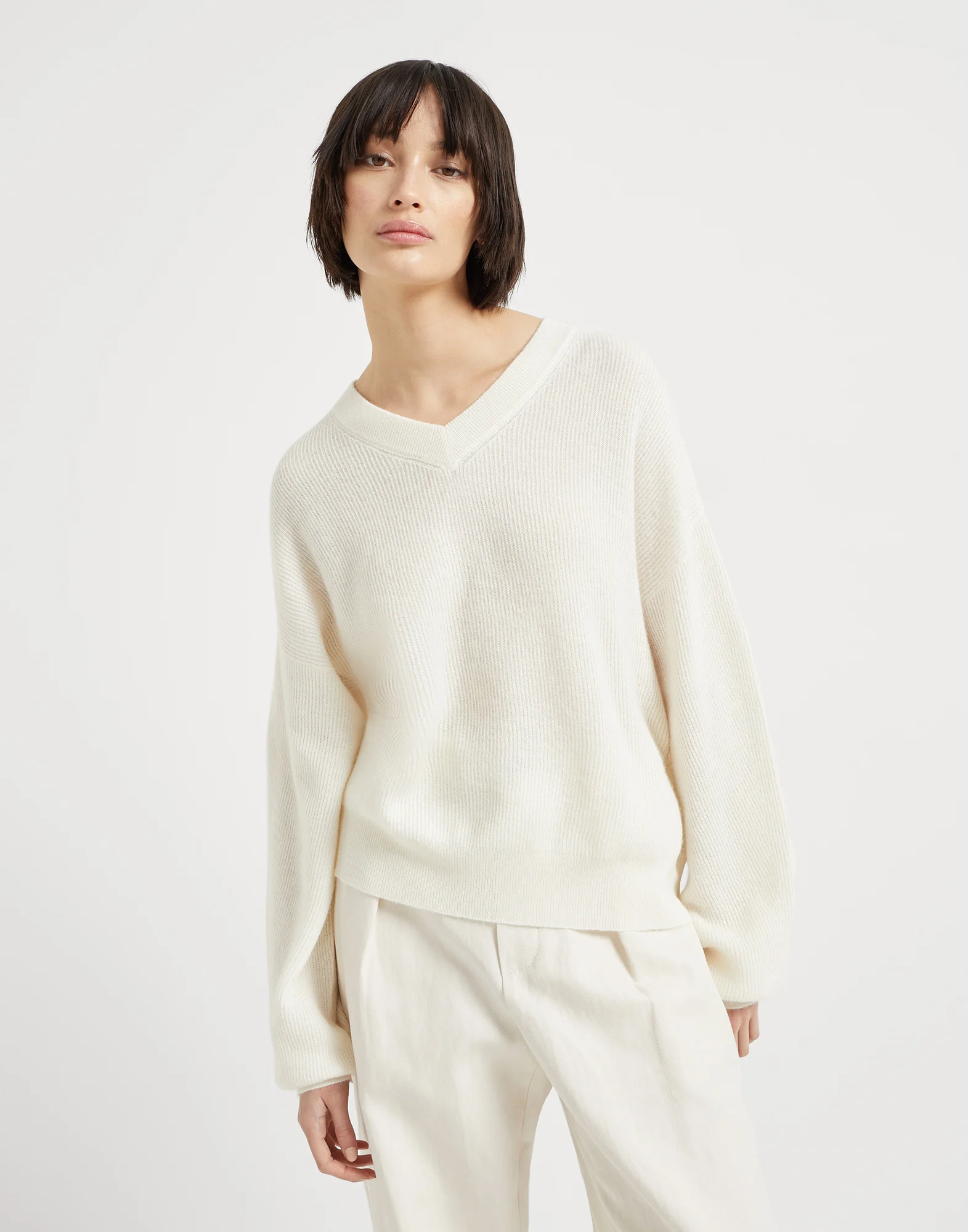 English Rib knit sweater