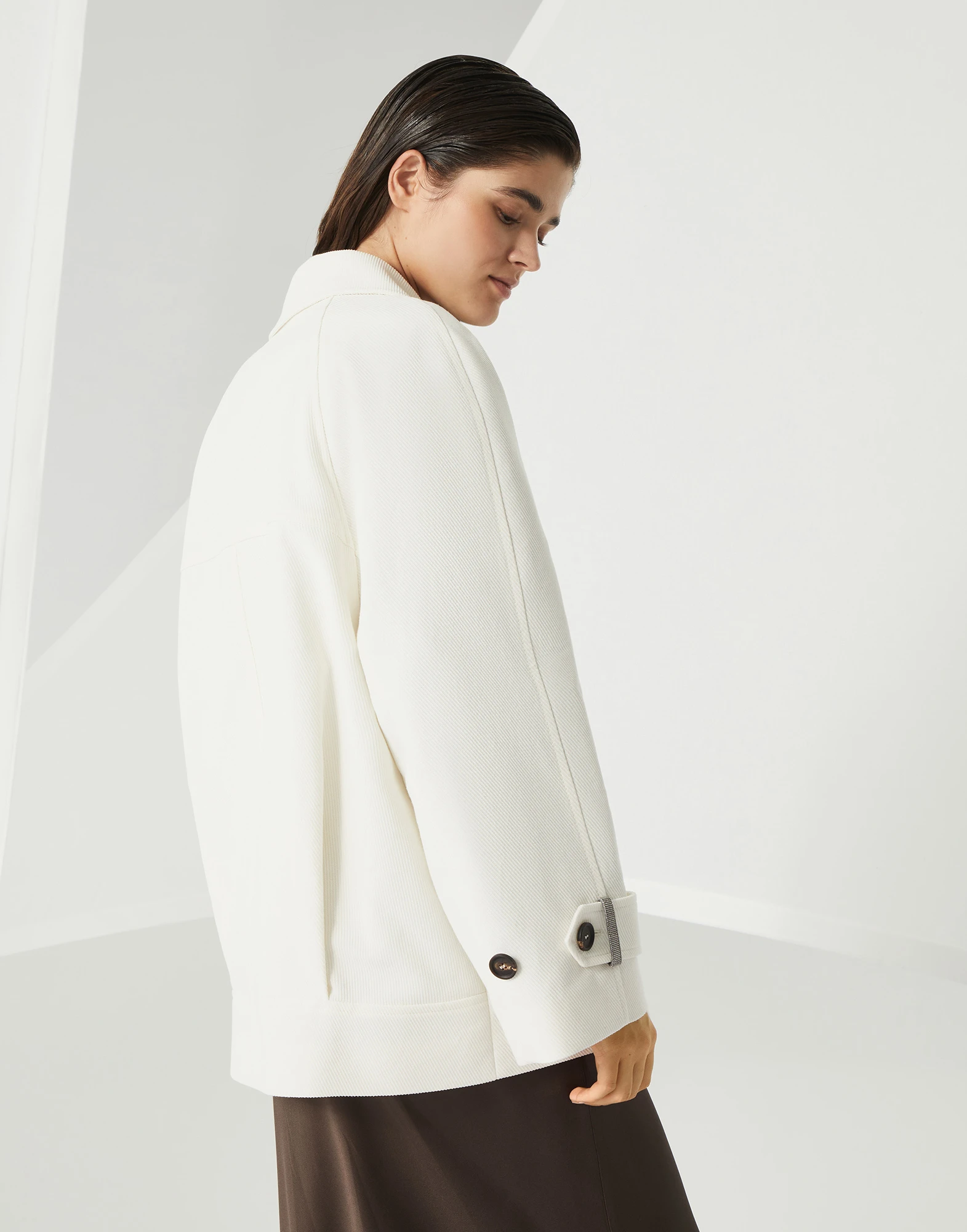 Cavalry caban jacket with monili