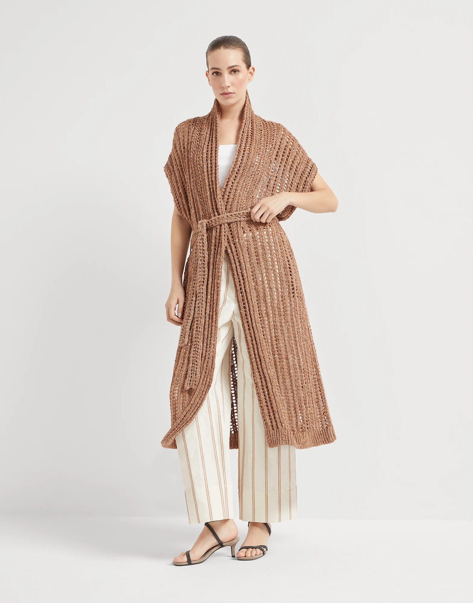 Dazzling long cardigan