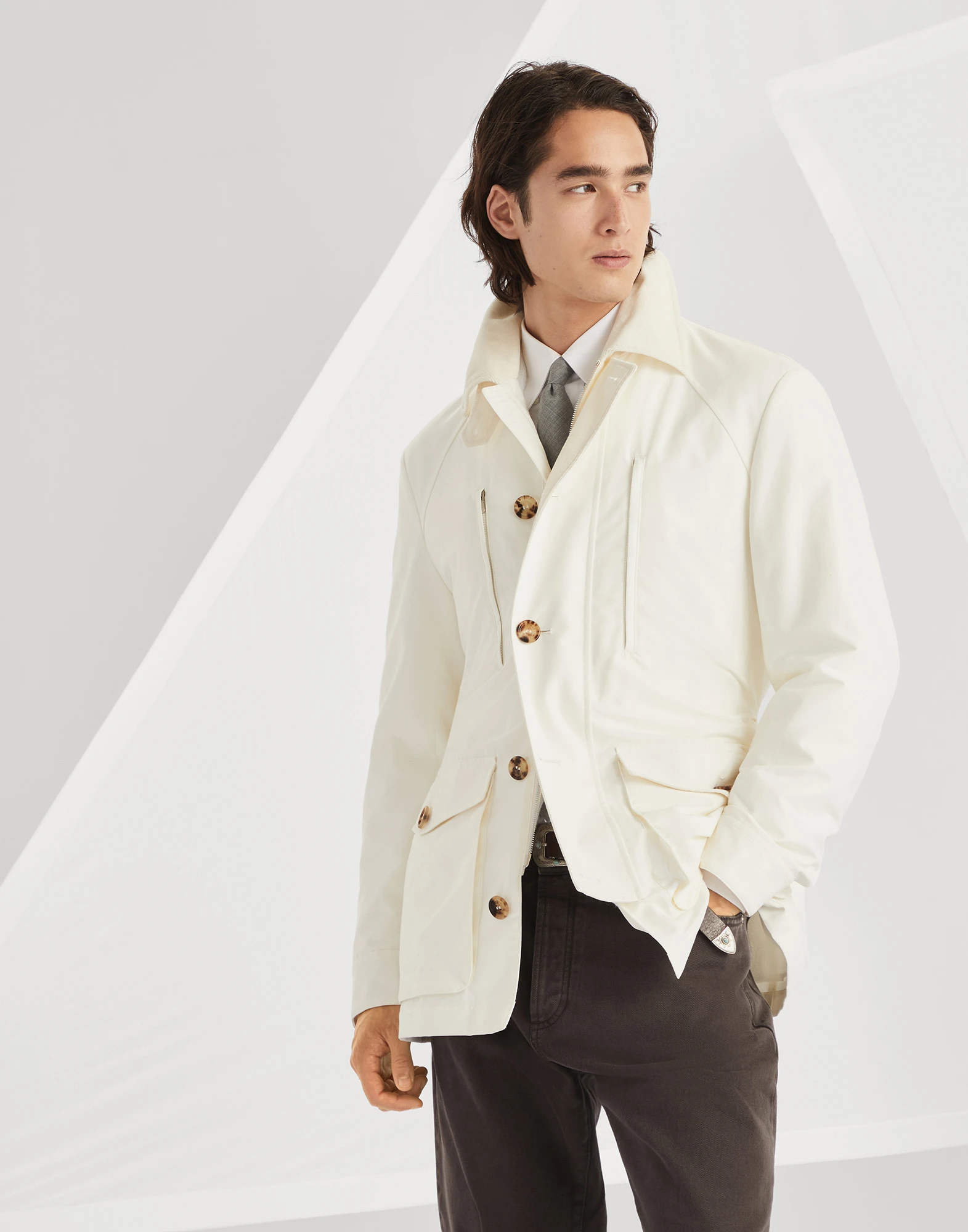 Water-resistant parka