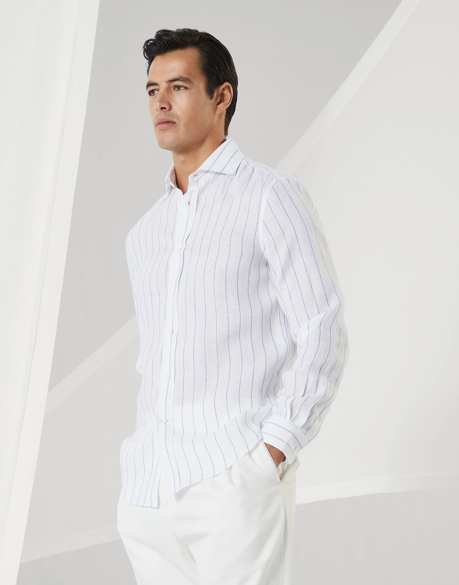 Chalk stripe shirt
