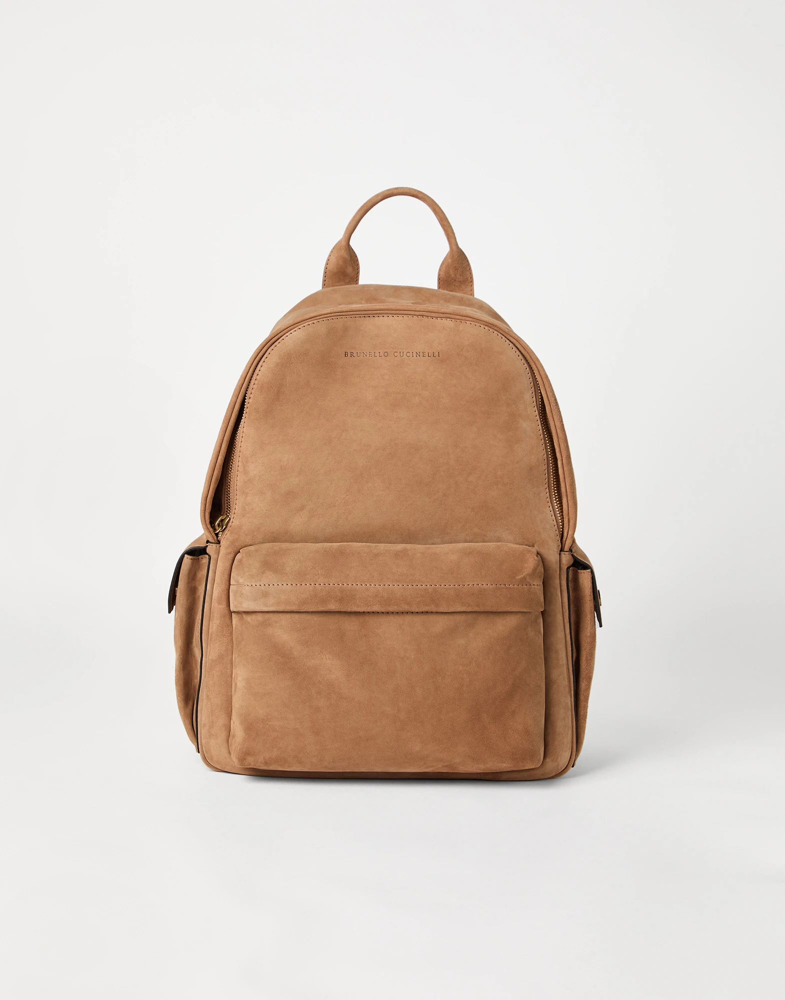 Reversed calfskin backpack