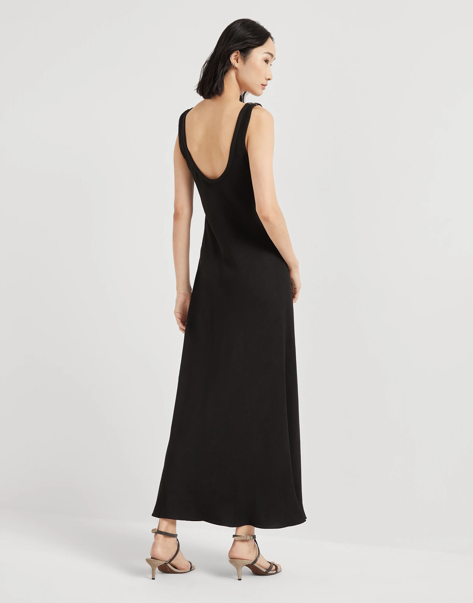 Fluid twill Tank dress
