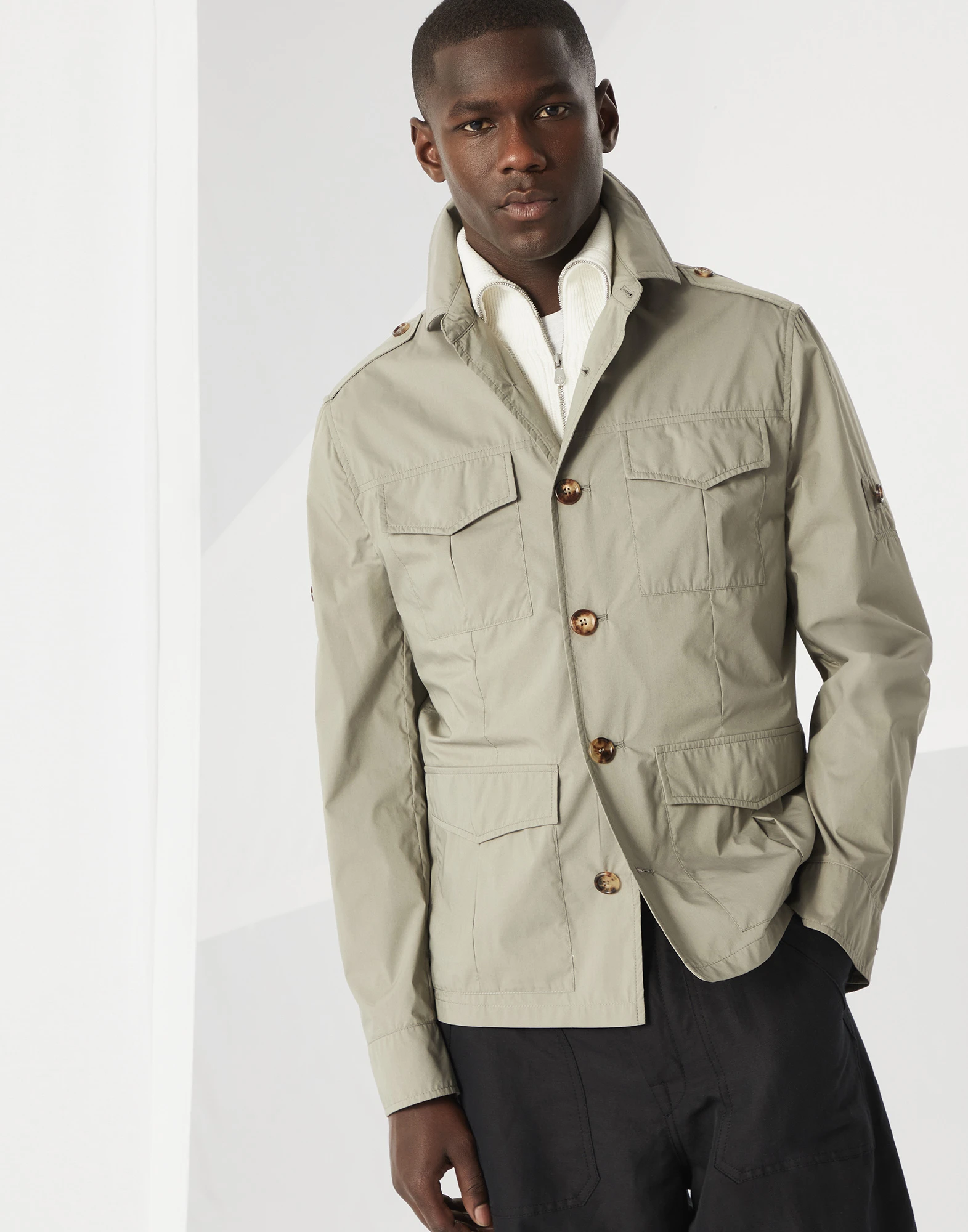 Water-resistant safari jacket