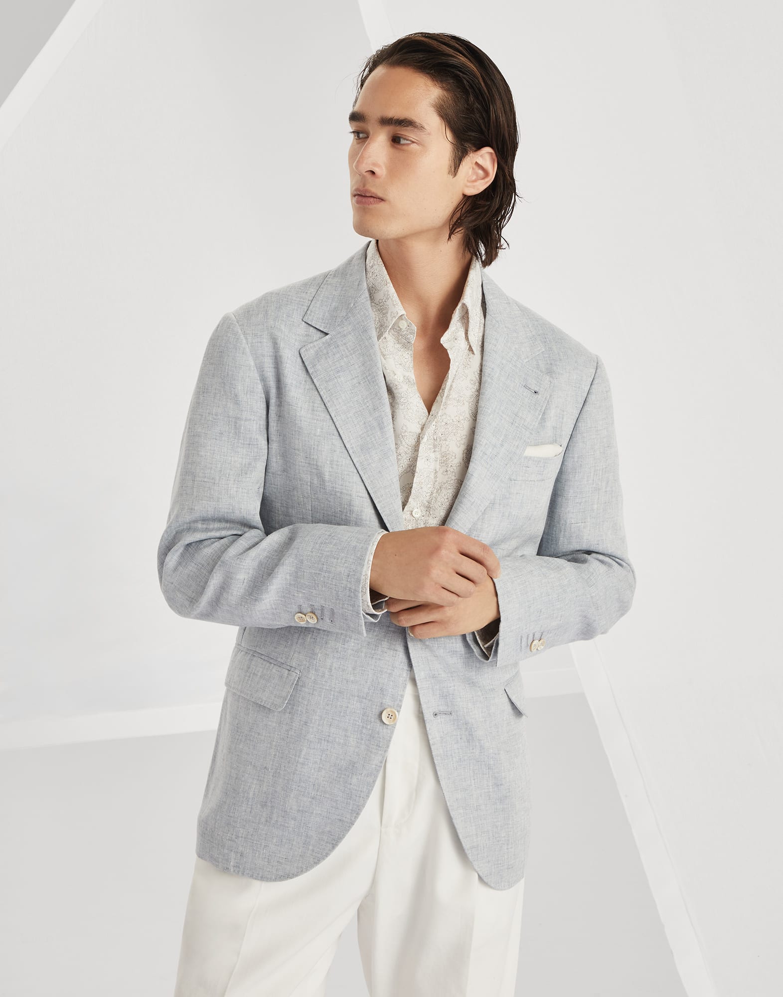 Linen unconstructed blazer
