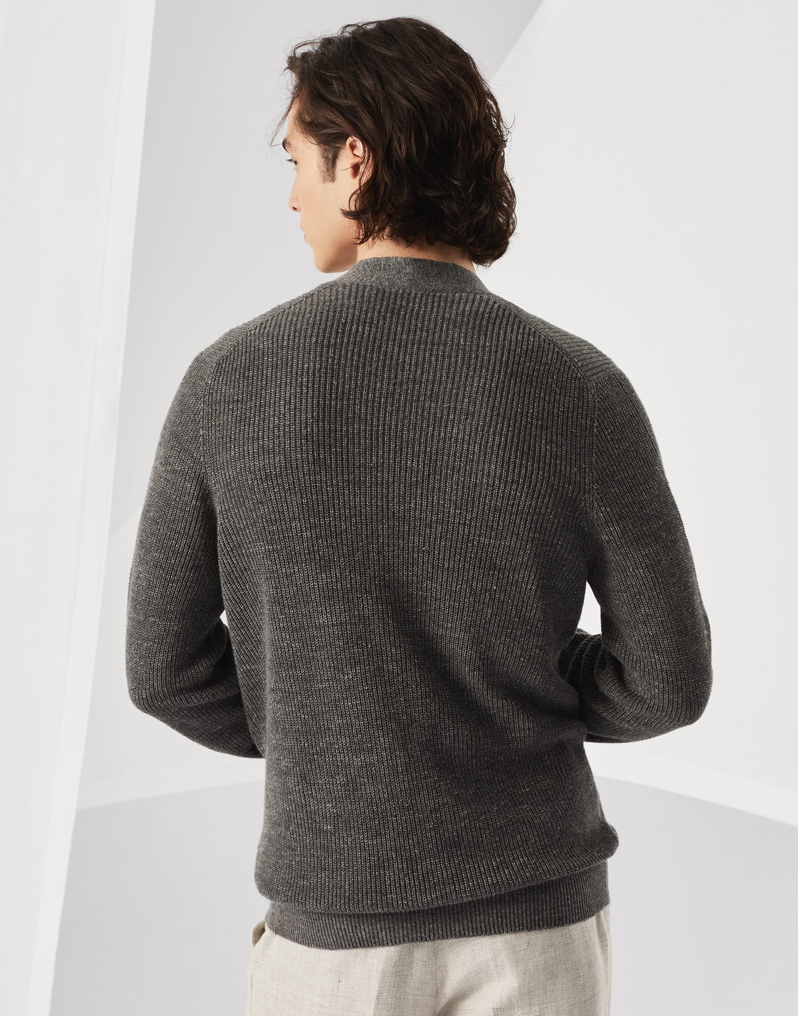 Cardigan with metal buttons