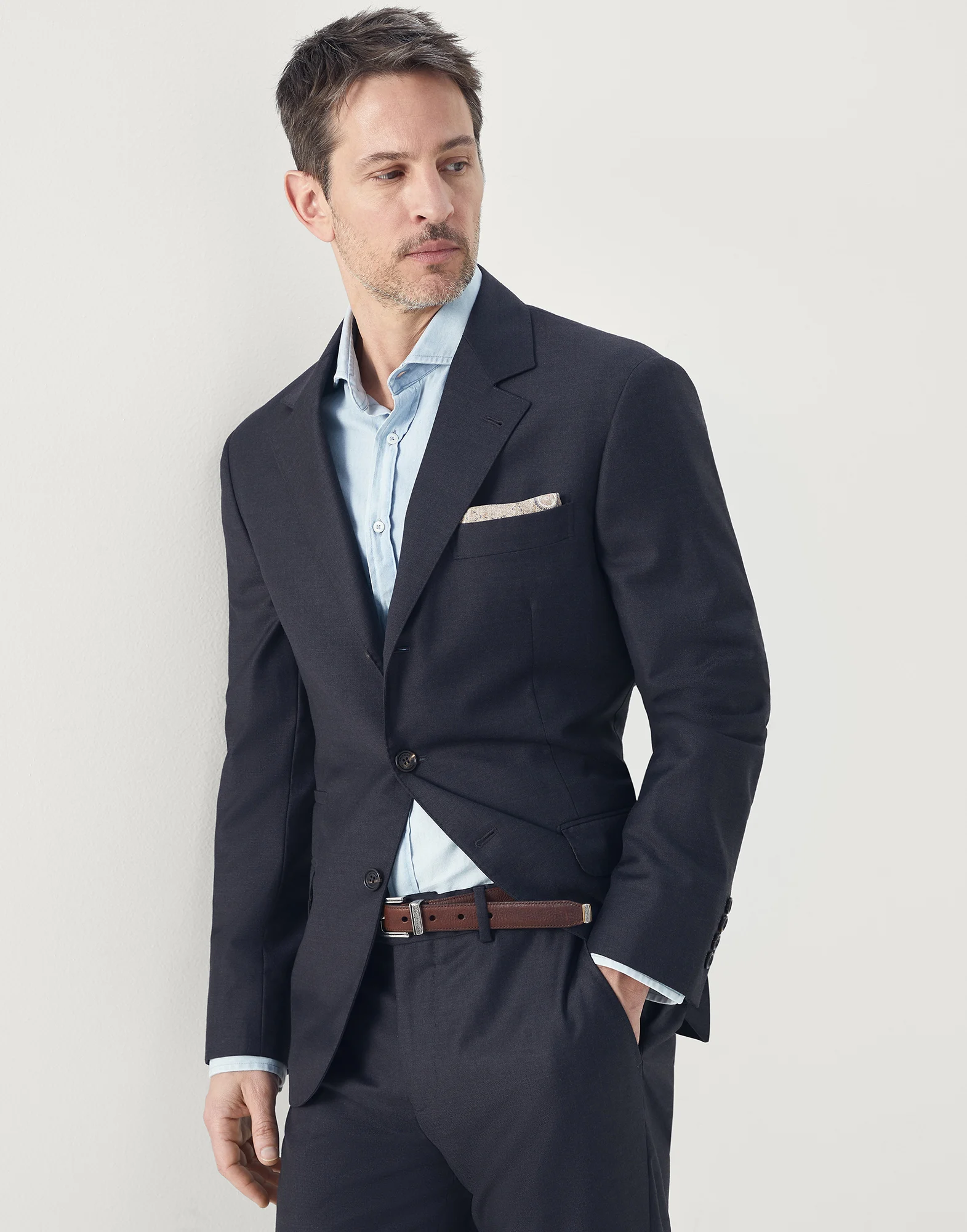 Super 150s virgin wool four season batavia twill blazer