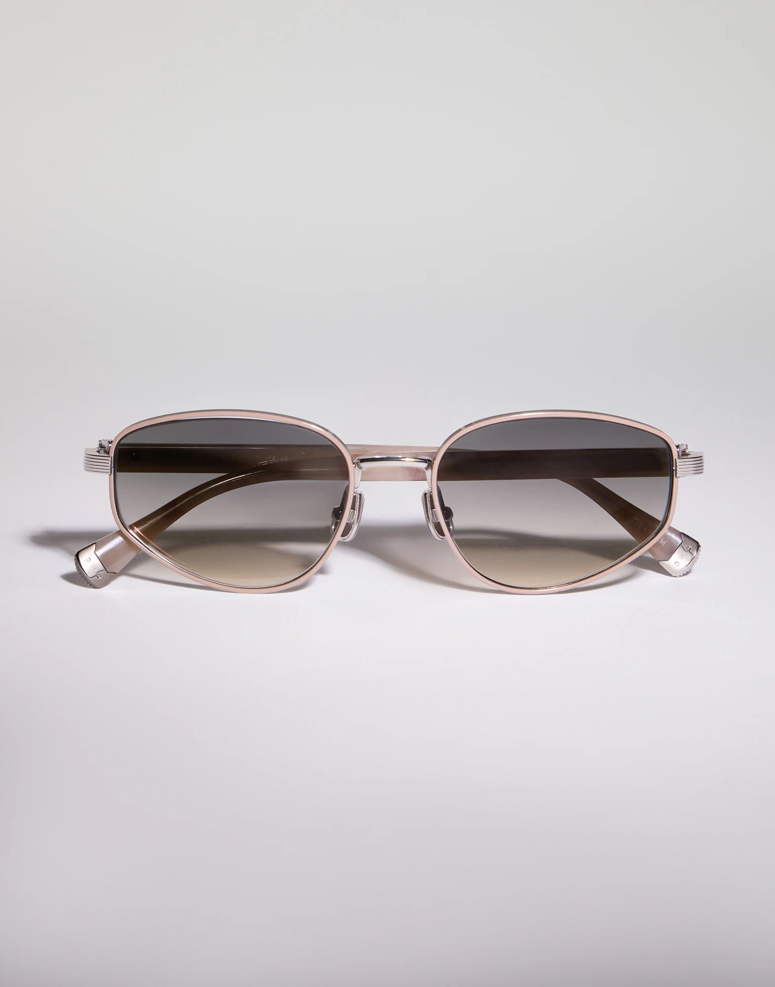 Geometric titanium sunglasses