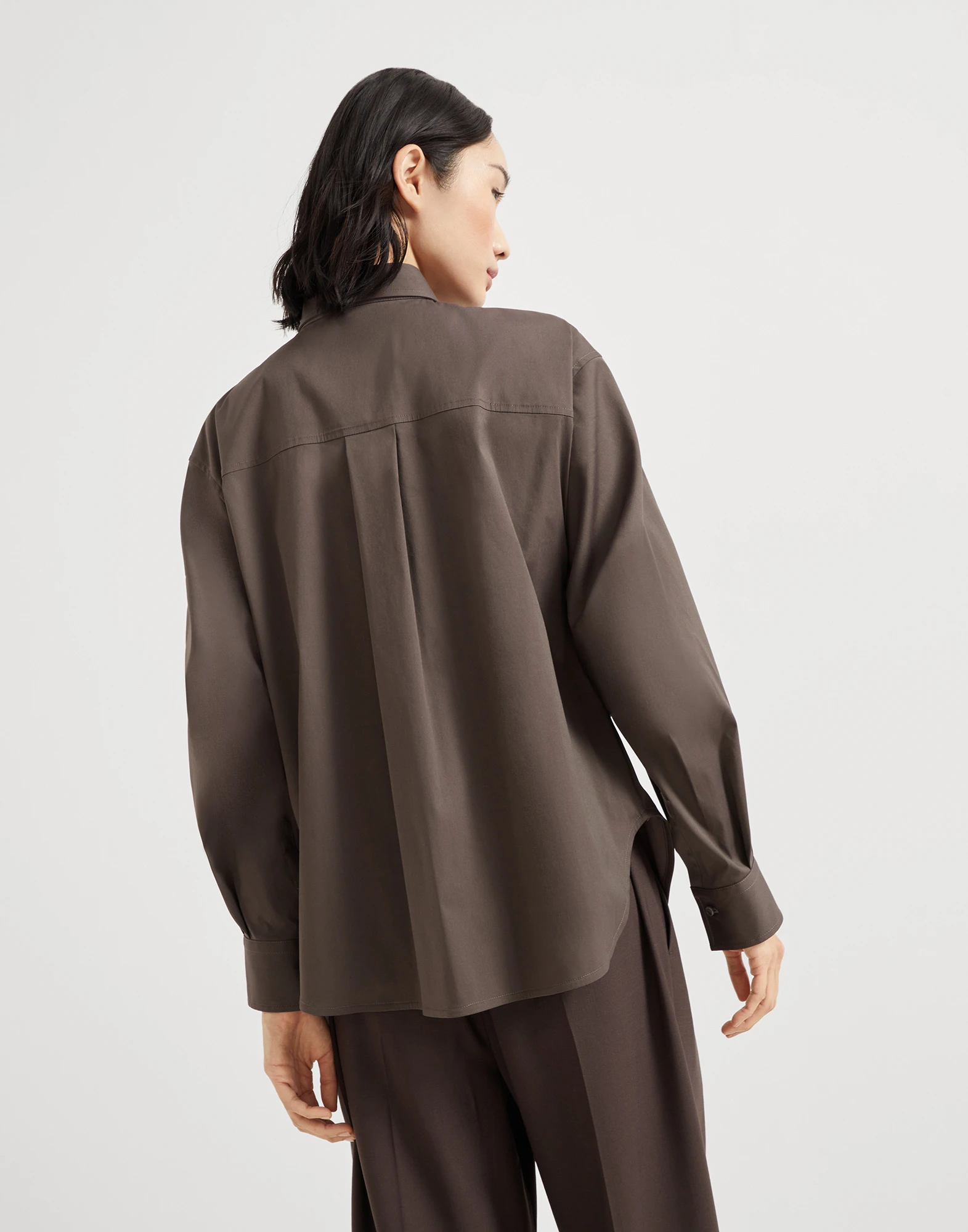 Stretch poplin shirt