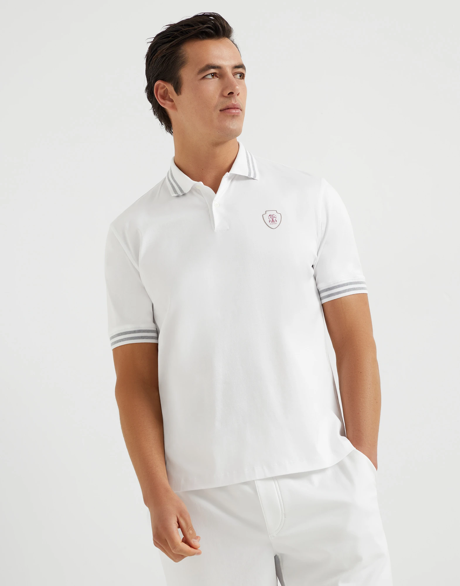 Jersey polo shirt