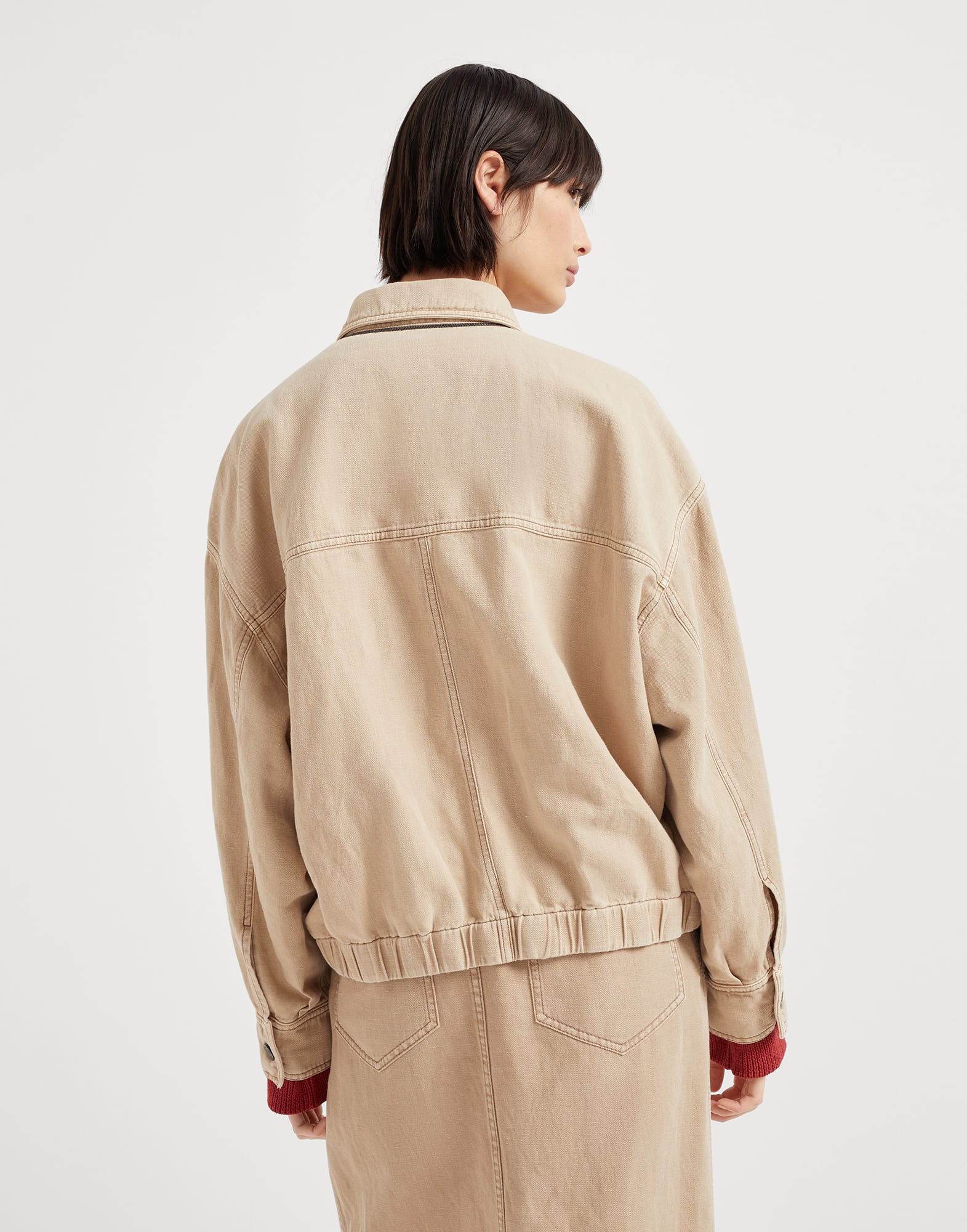 Jacket with monili