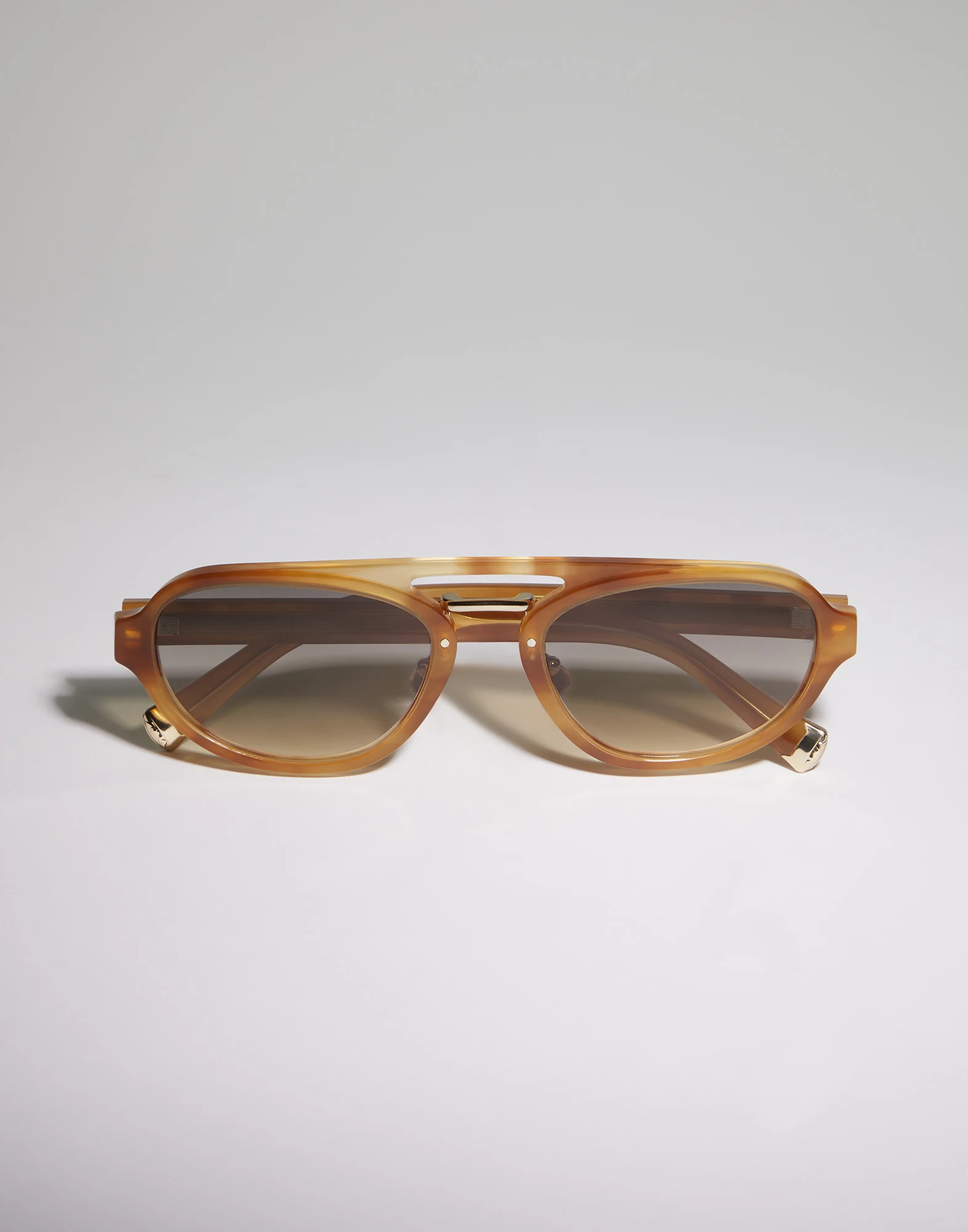 Intarsia Rays acetate sunglasses