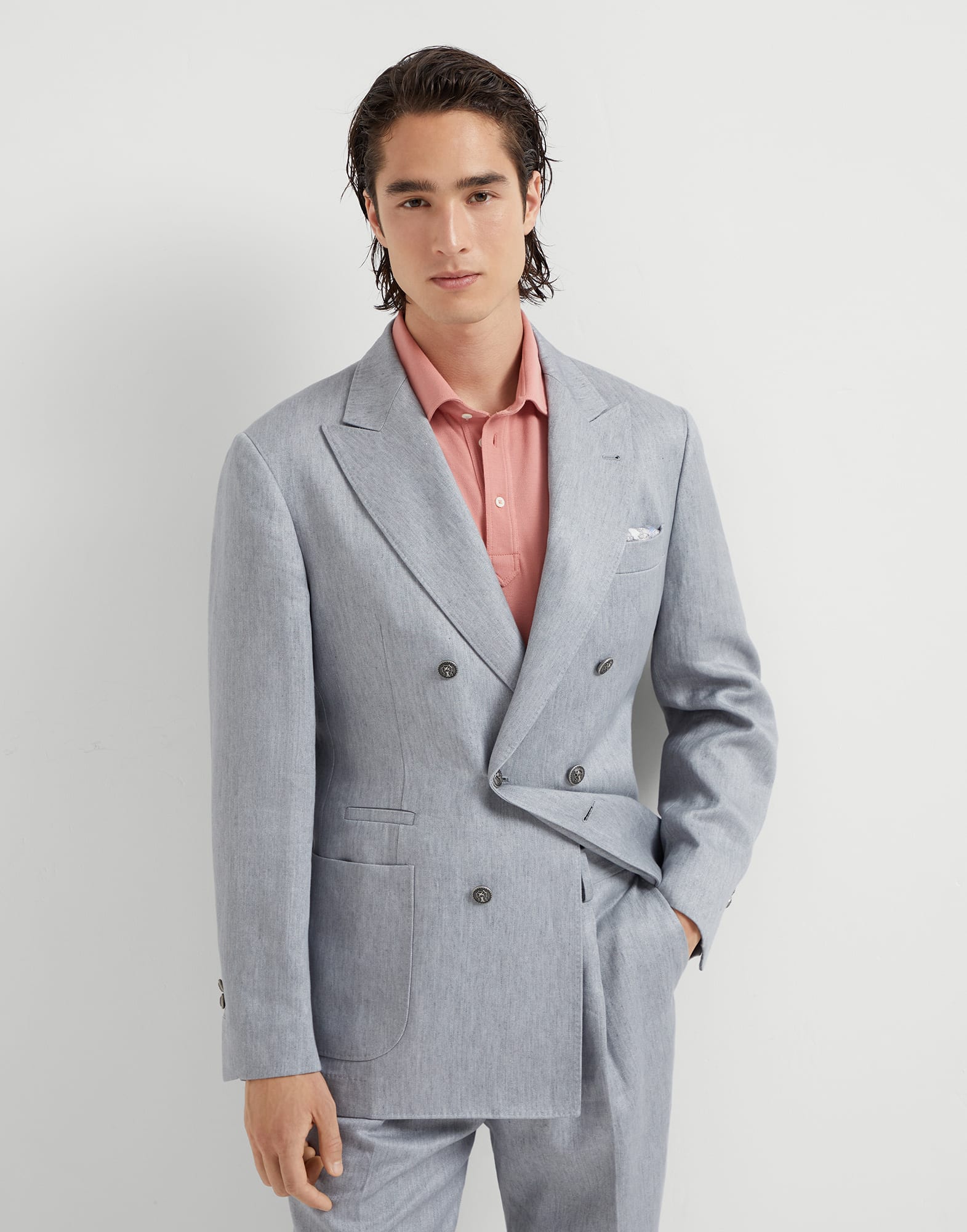 Linen denim jacket