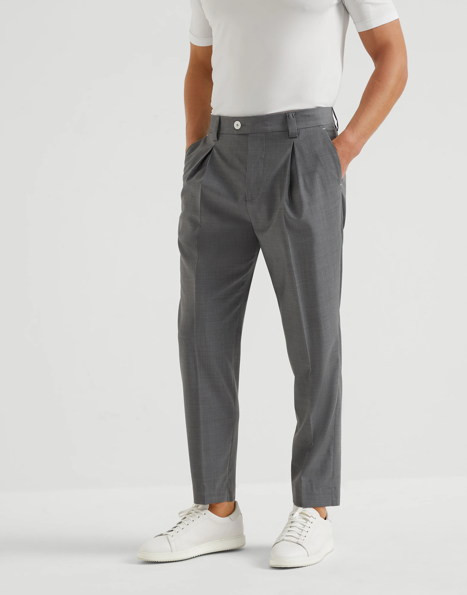Virgin wool trousers
