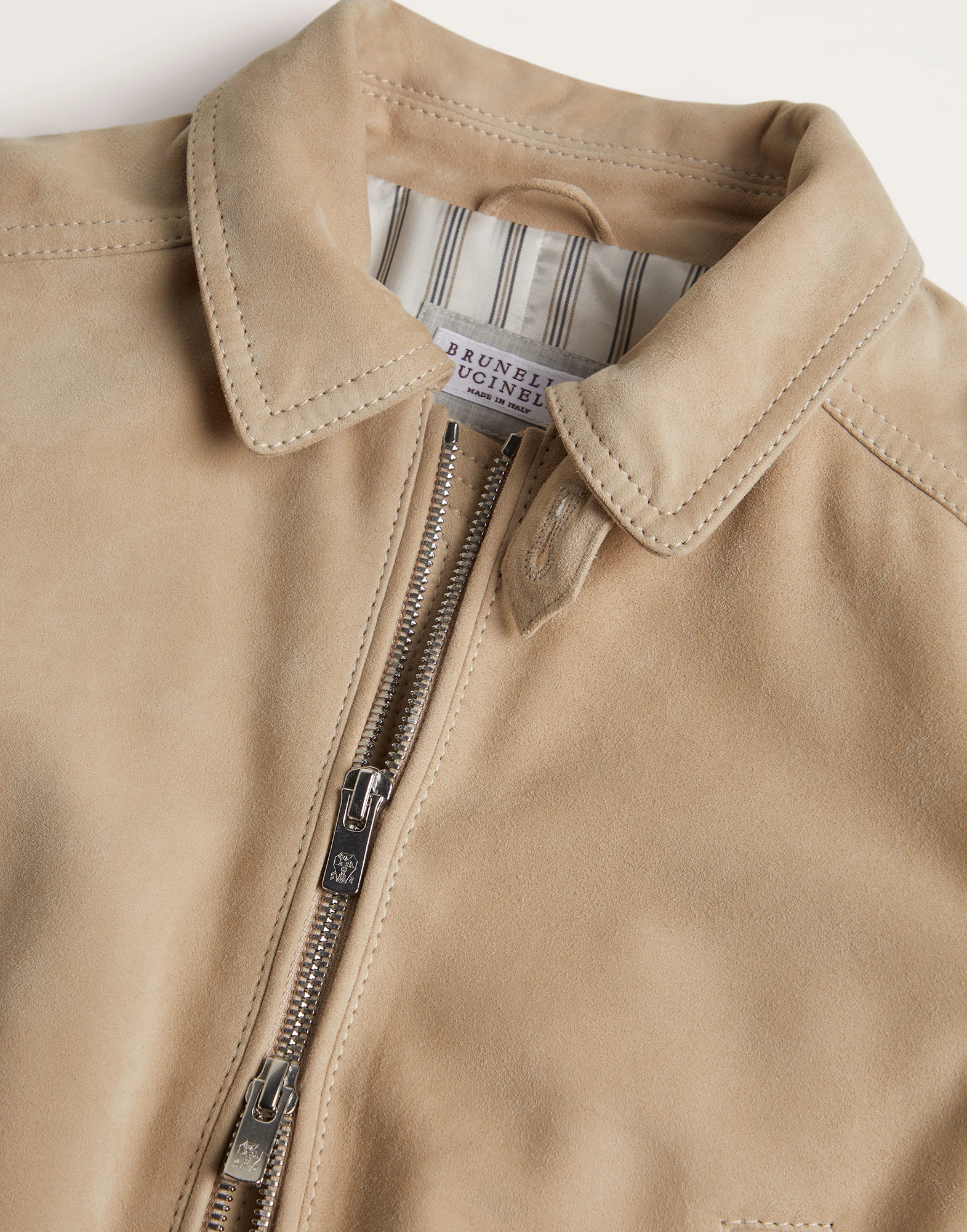 Suede outerwear jacket