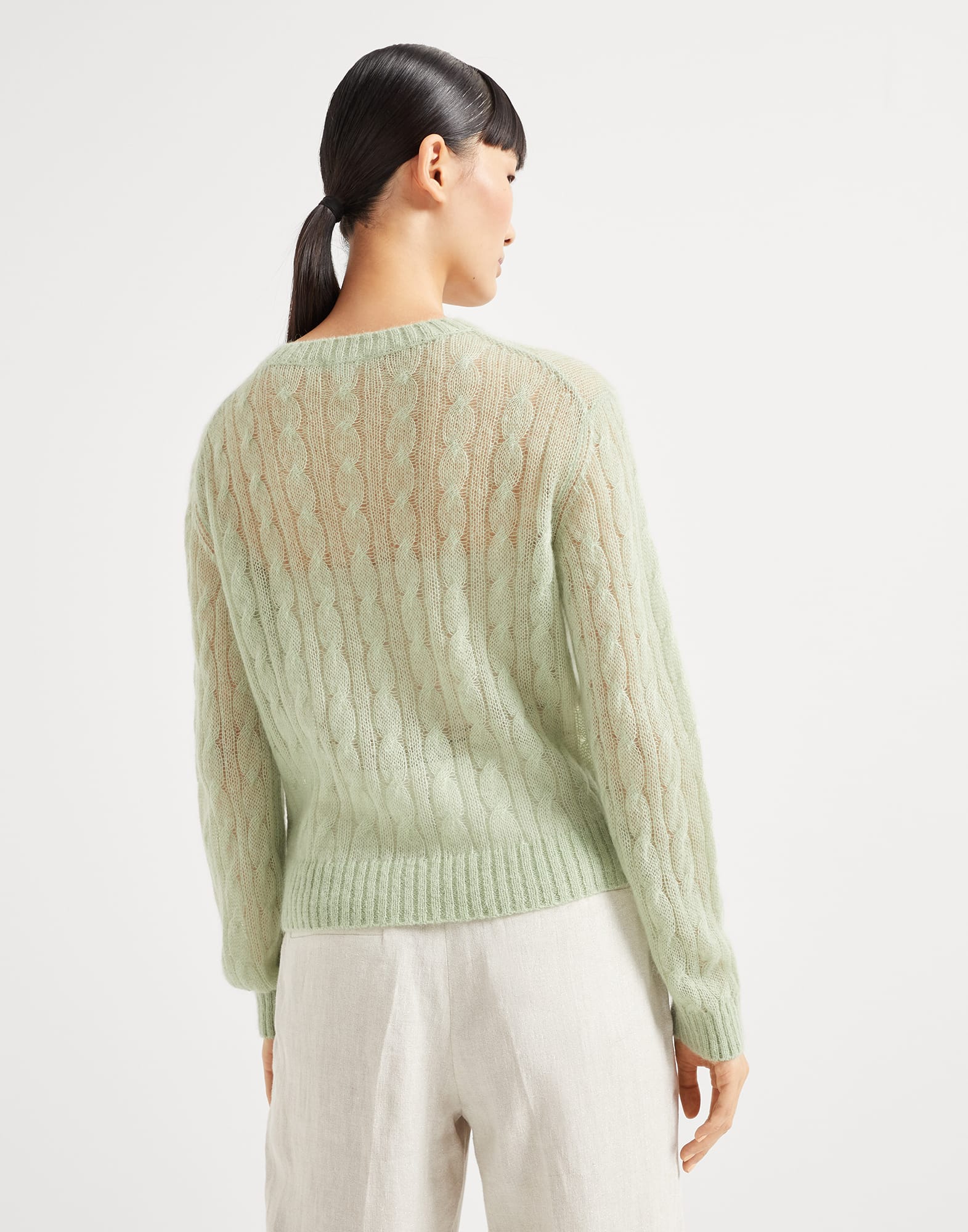 Cable knit sweater