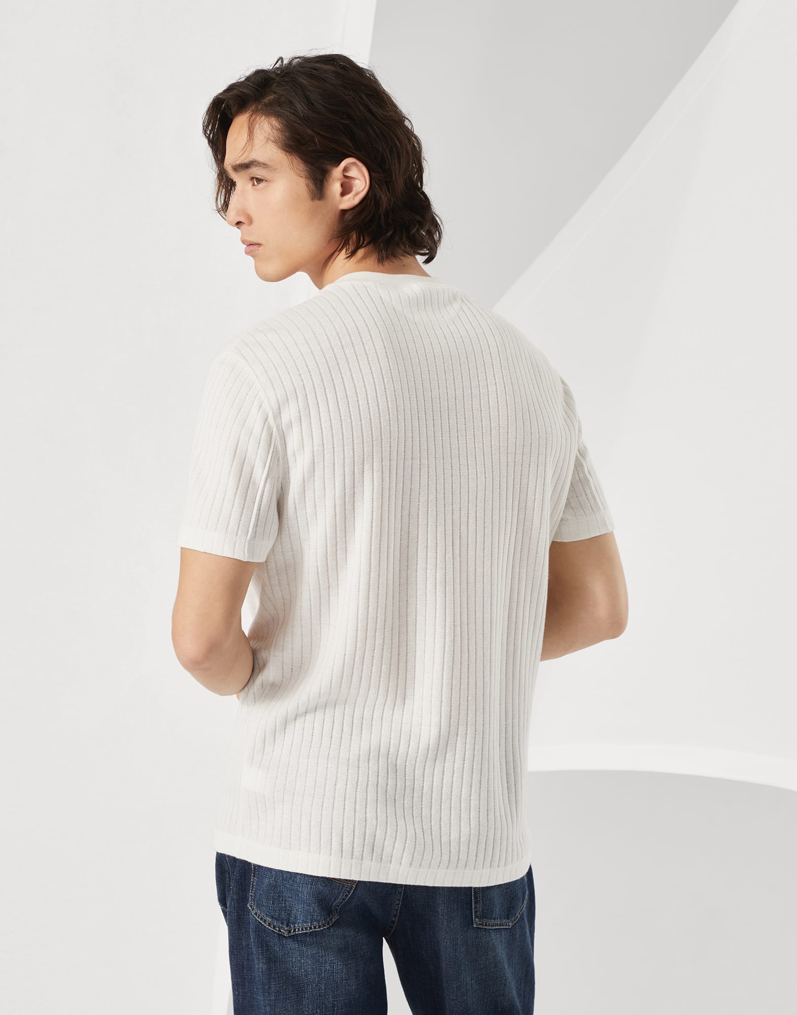 Ribbed jersey T-shirt