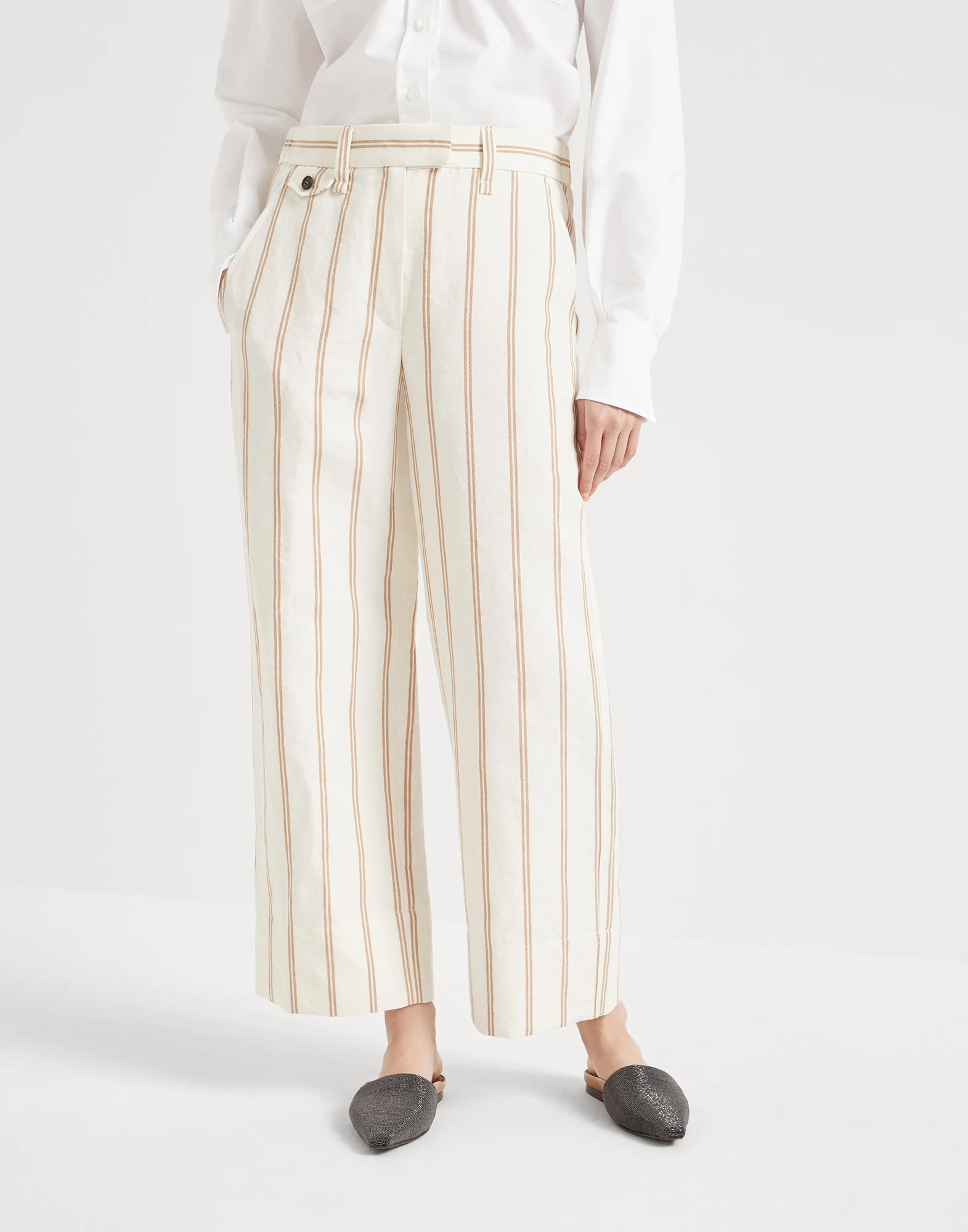 Regimental panama trousers