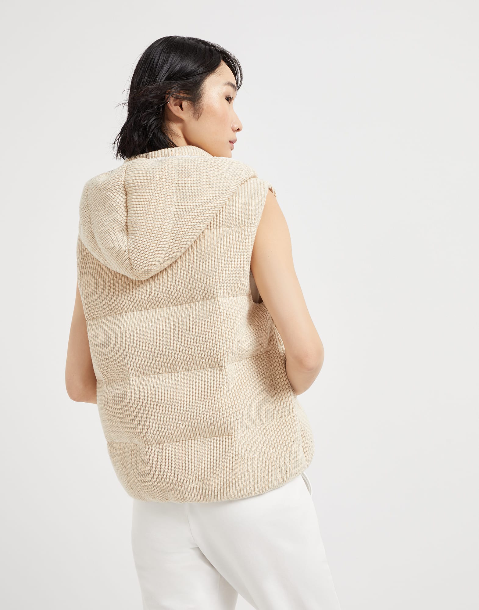 Knit down vest