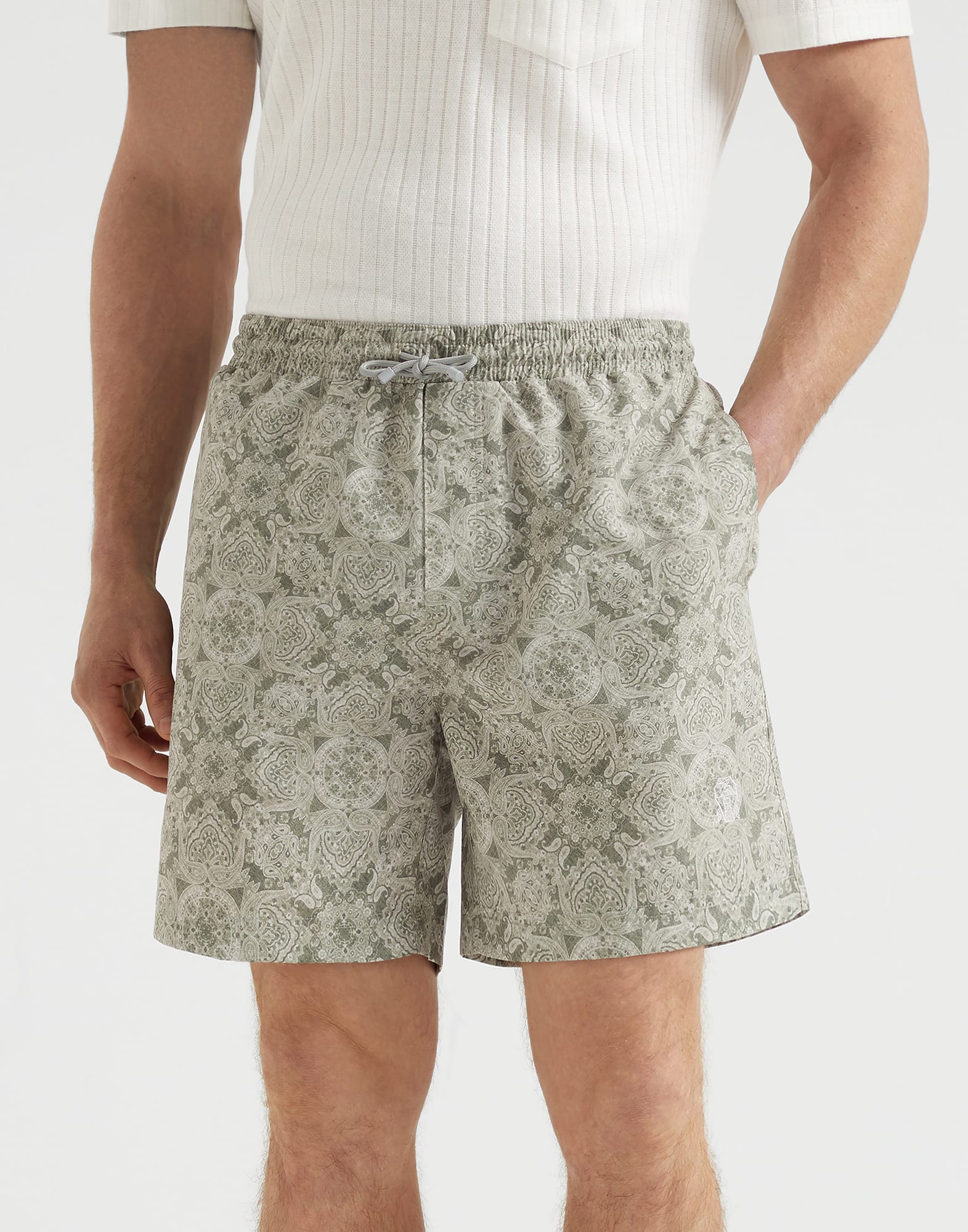 Paisley swim shorts