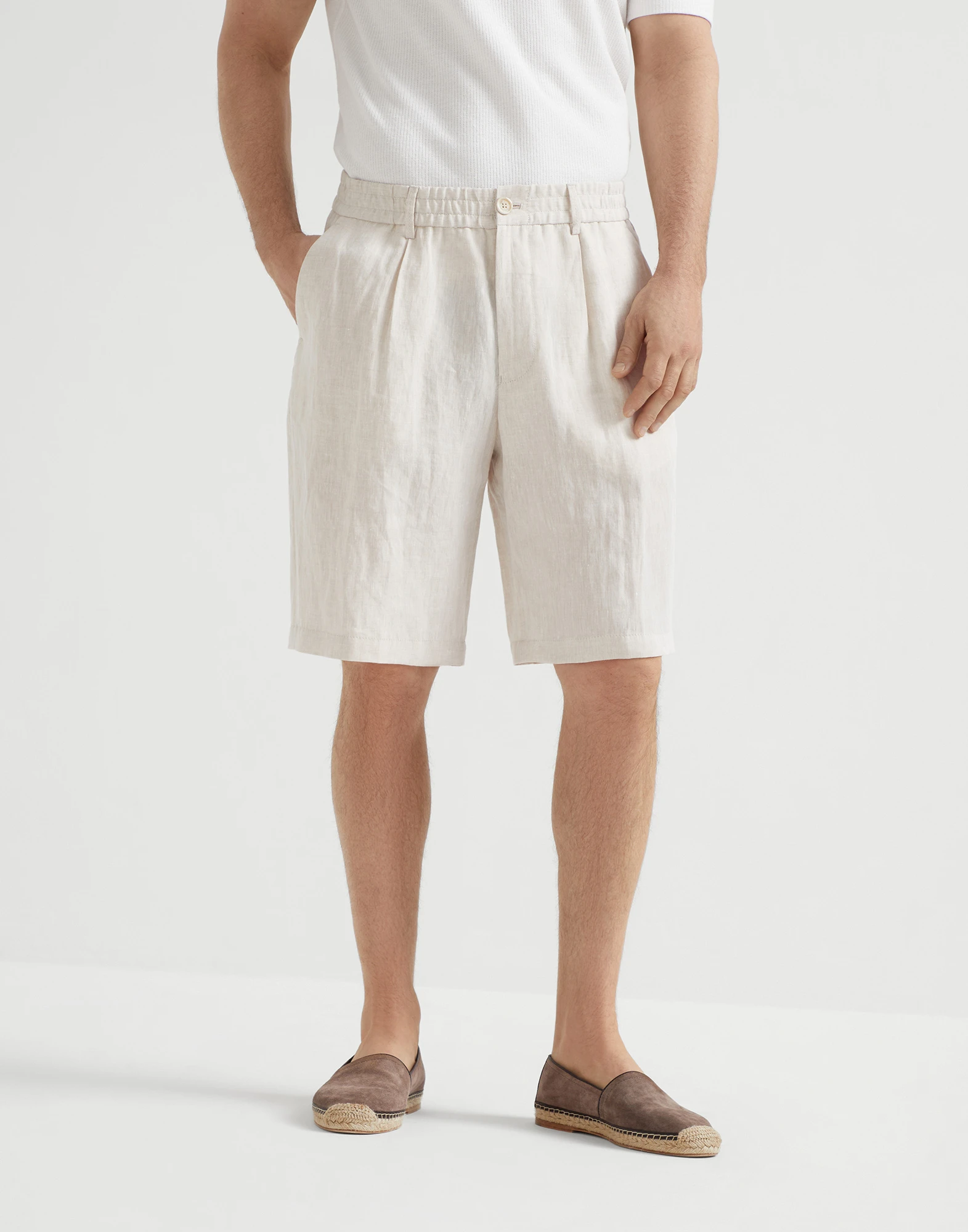 Linen Bermuda shorts