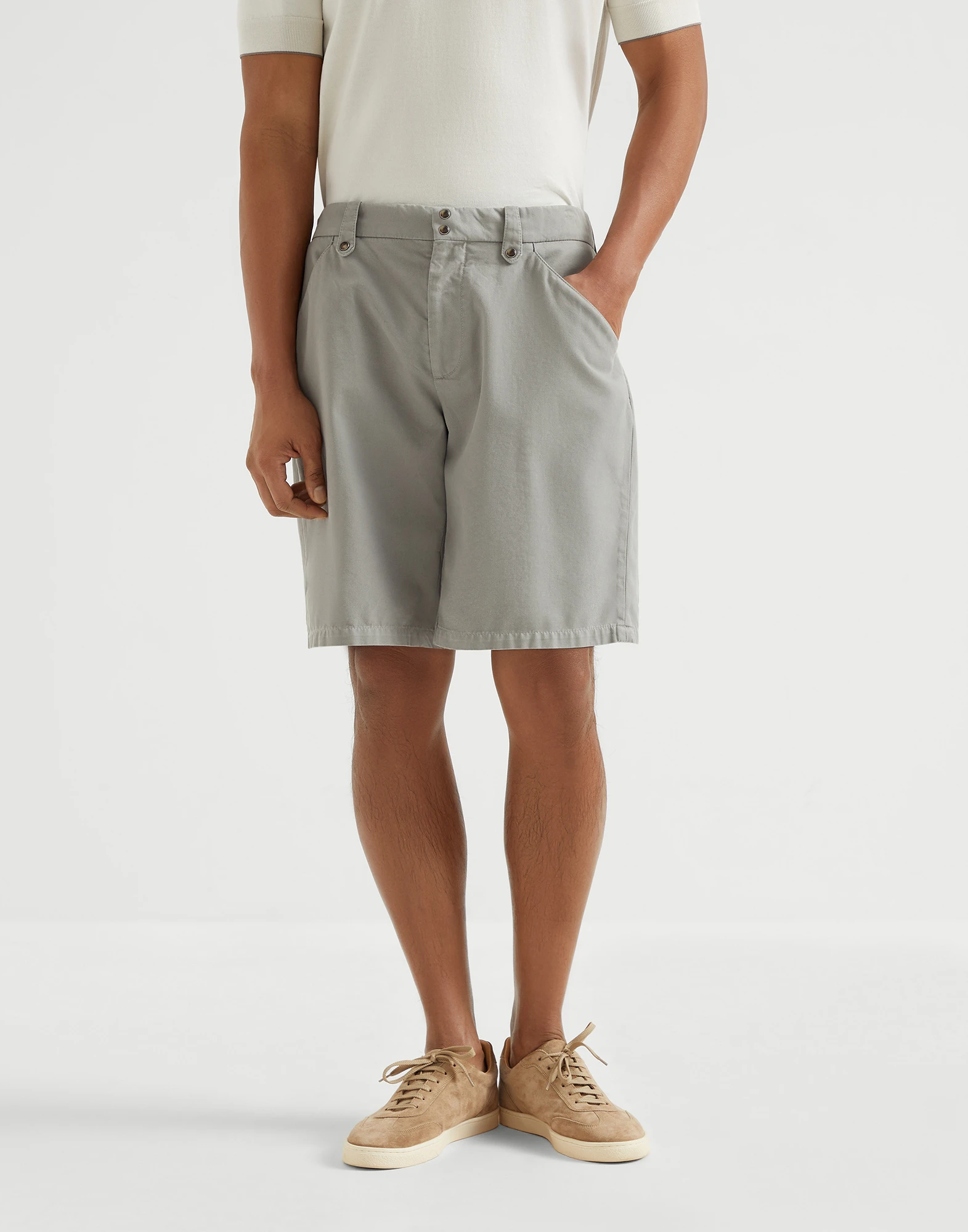 Gabardine Bermuda shorts
