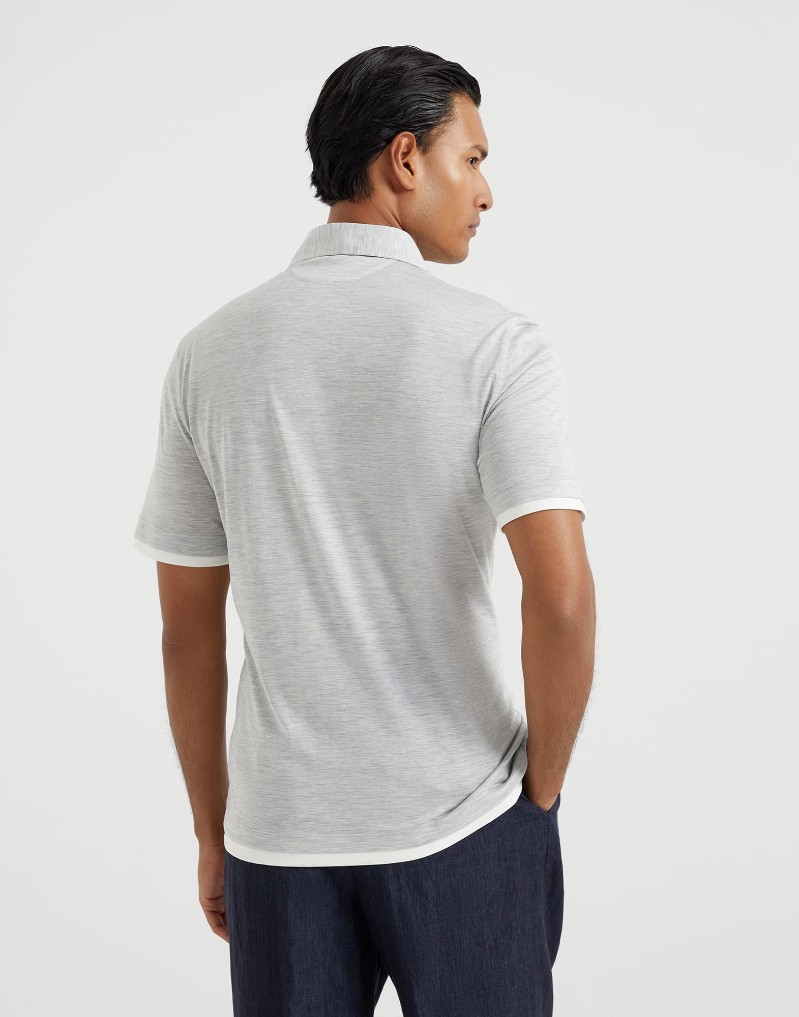 Polo with Faux-Layering