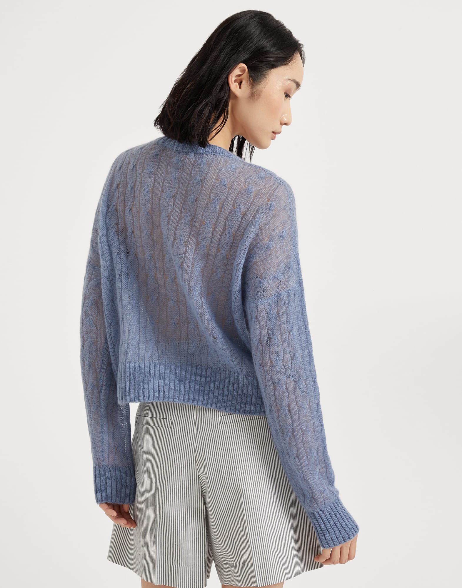 Cable knit cardigan