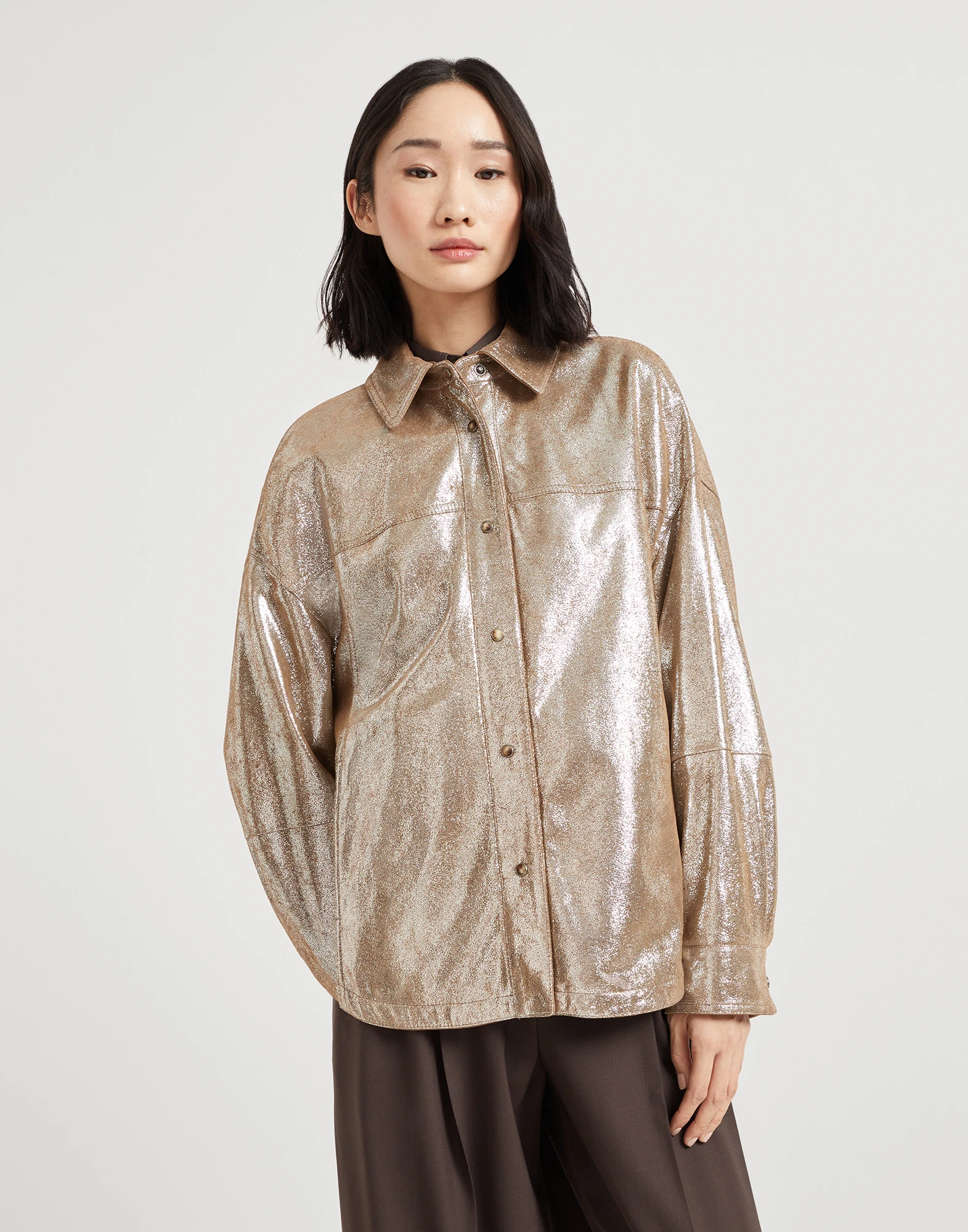 Lam�� nappa shirt