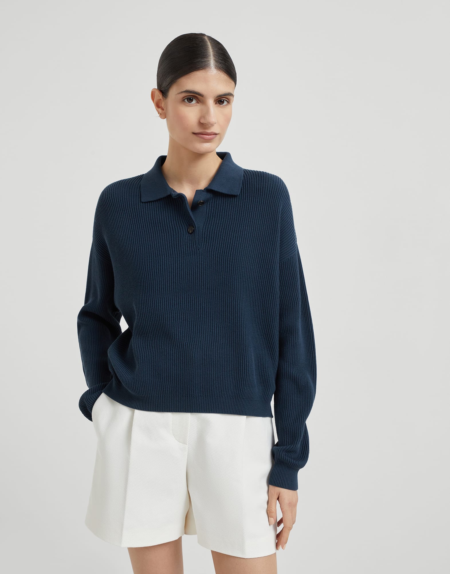 Polo-style sweater
