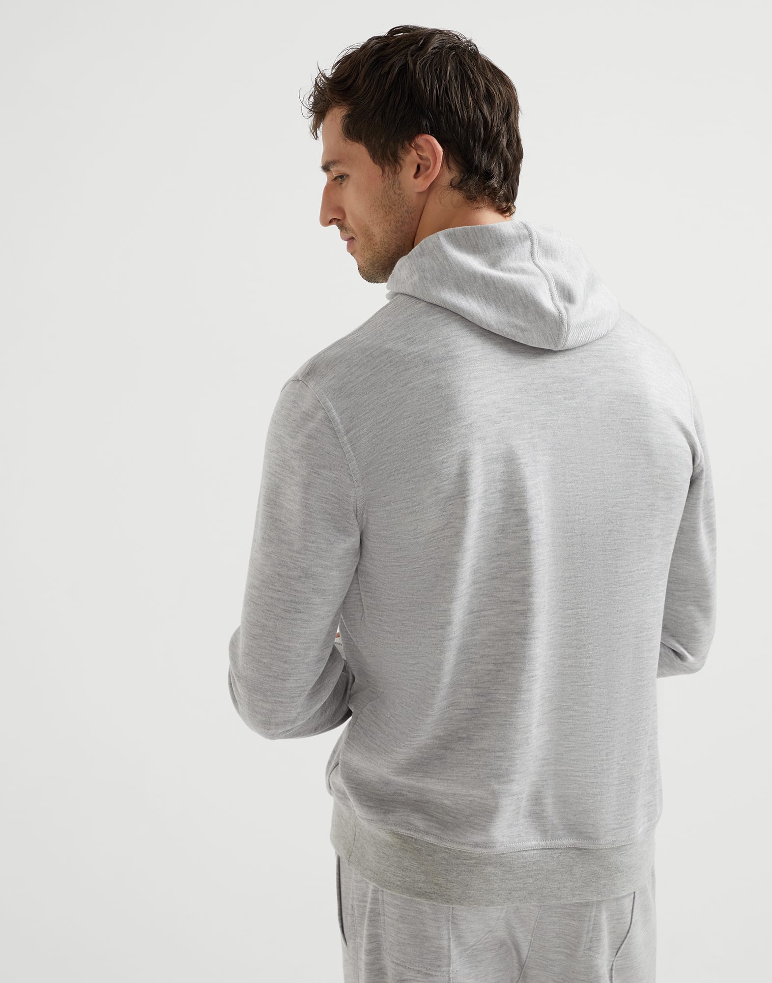 Cashmere and silk French terry sweatshirt