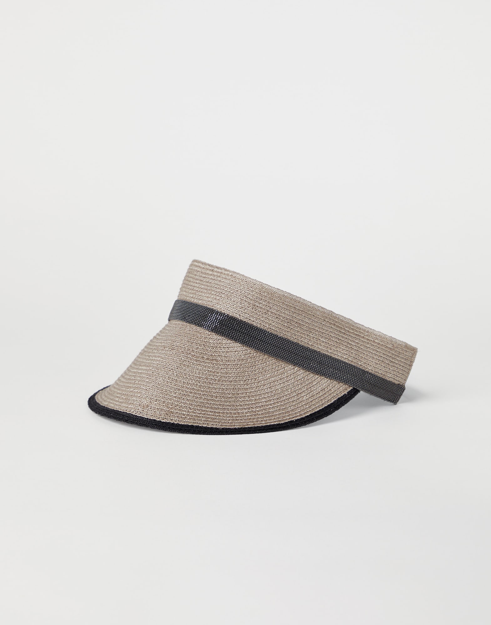 Hemp and cotton visor with precious band