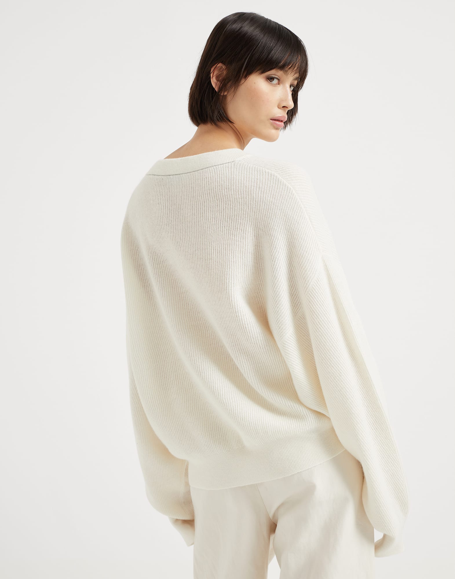English Rib knit sweater