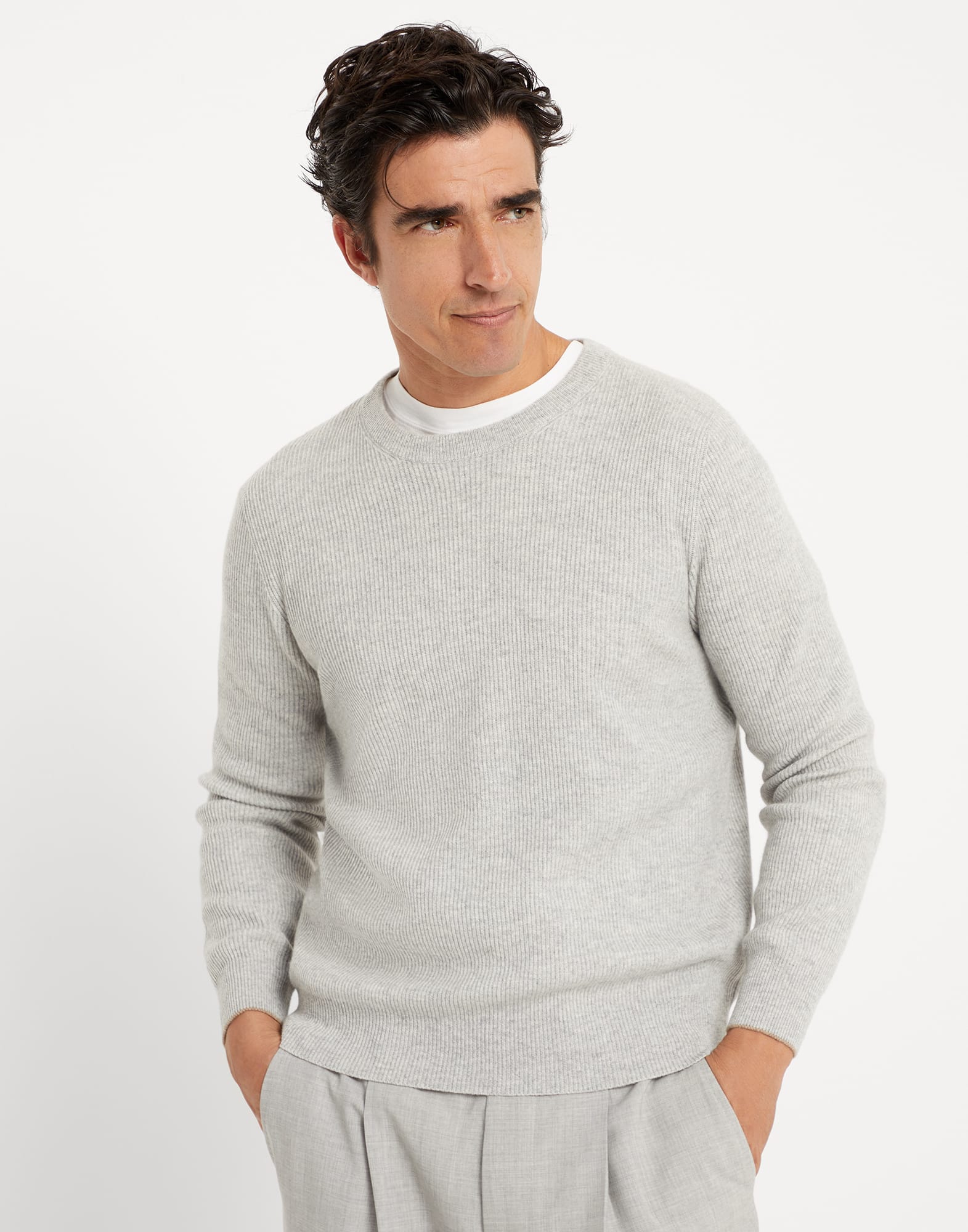 Cashmere English Rib sweater